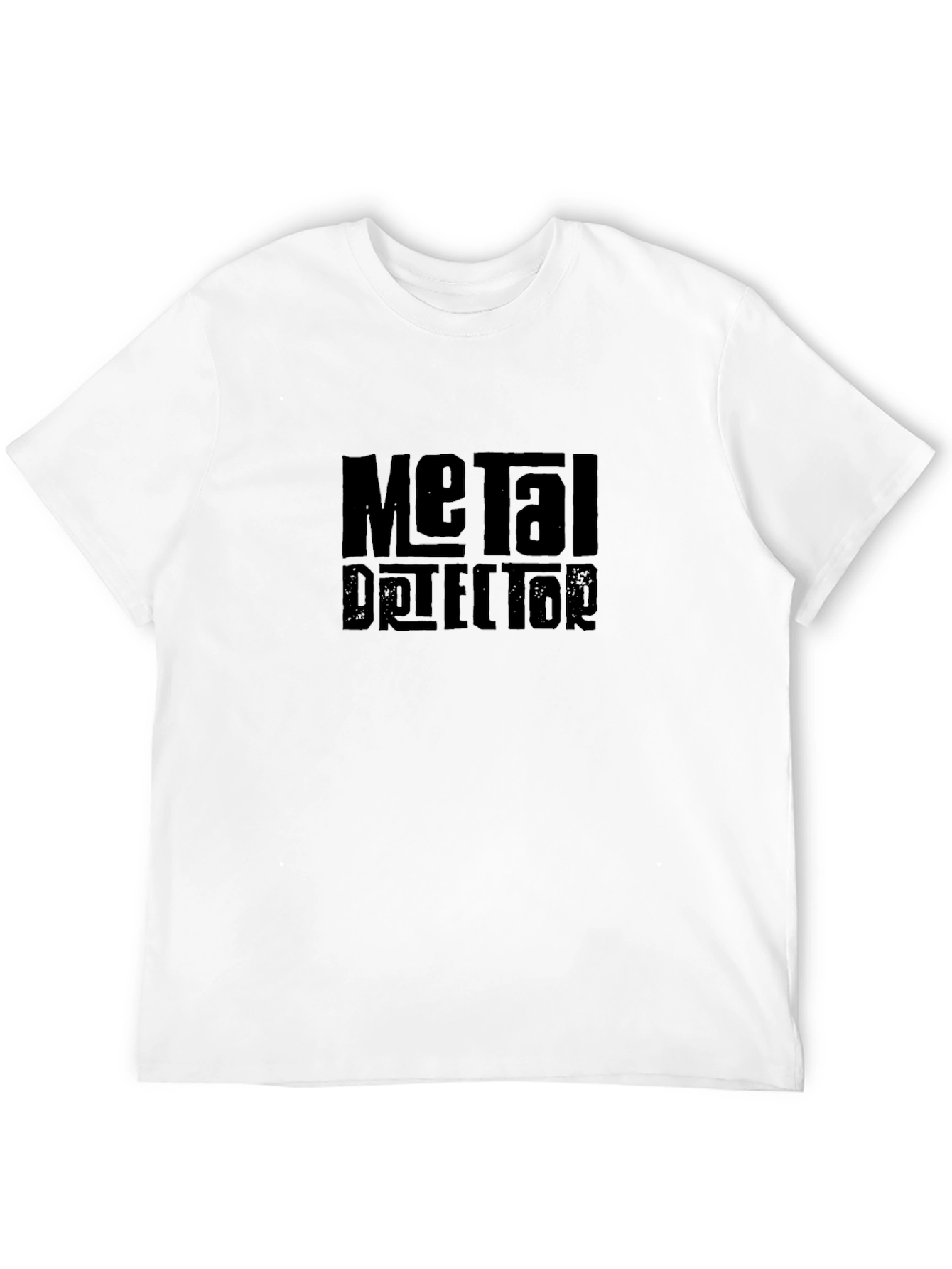 Black Metal Detector Novelty Black T-Shirt view 12