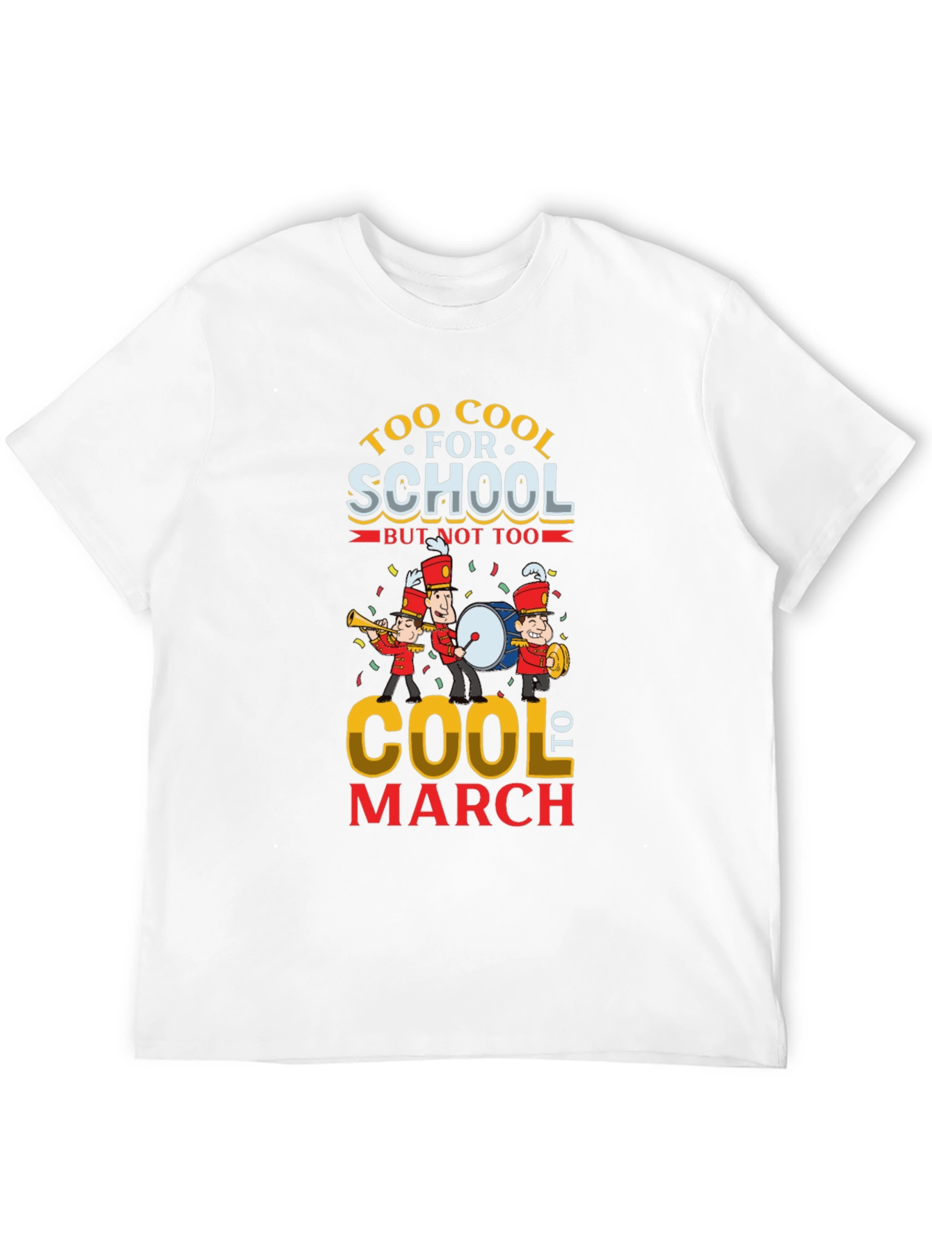 Black Cool Marching Band T-Shirt view 12