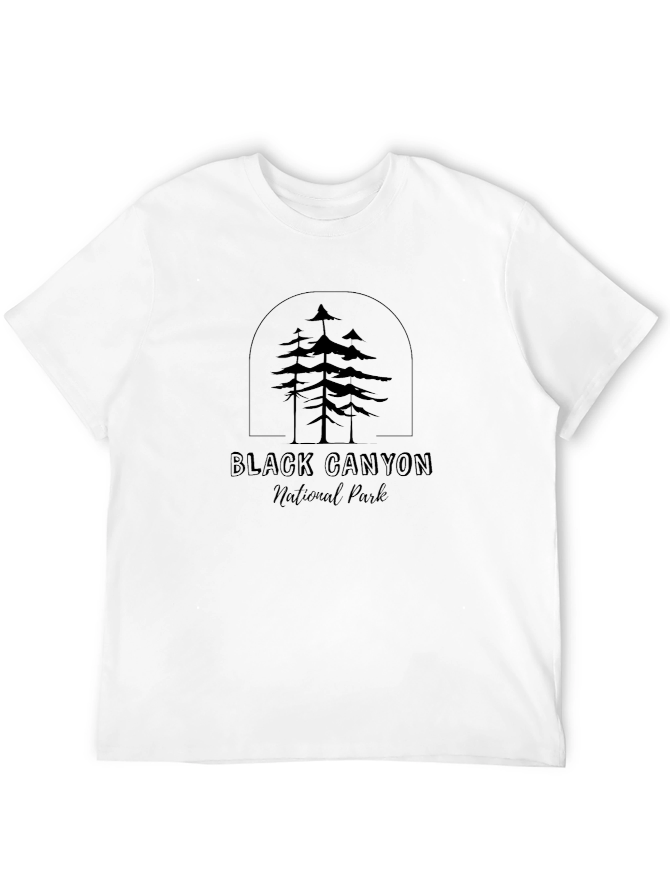 Black Black Canyon National Park Graphic T-Shirt view 12