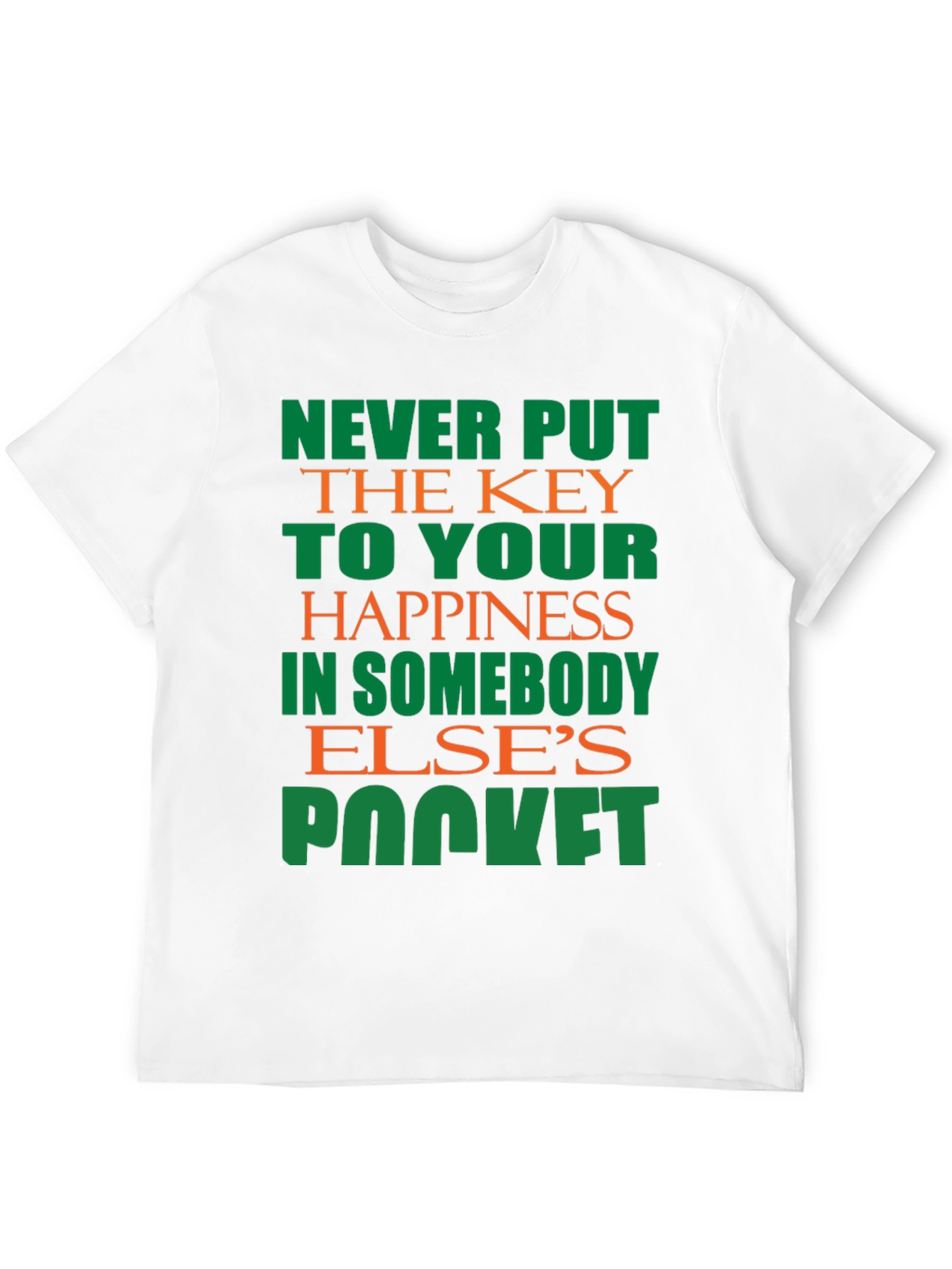 Black Motivational T-Shirt: Your Happiness, Your Key view 12