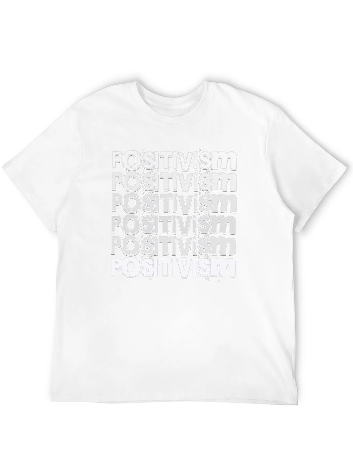 Black Positivism Graphic Tee - Black Cotton T-Shirt view 12