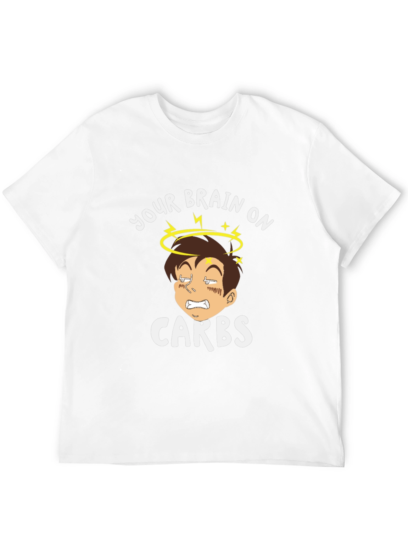 Black Your Brain On Carbs Graphic T-Shirt view 12