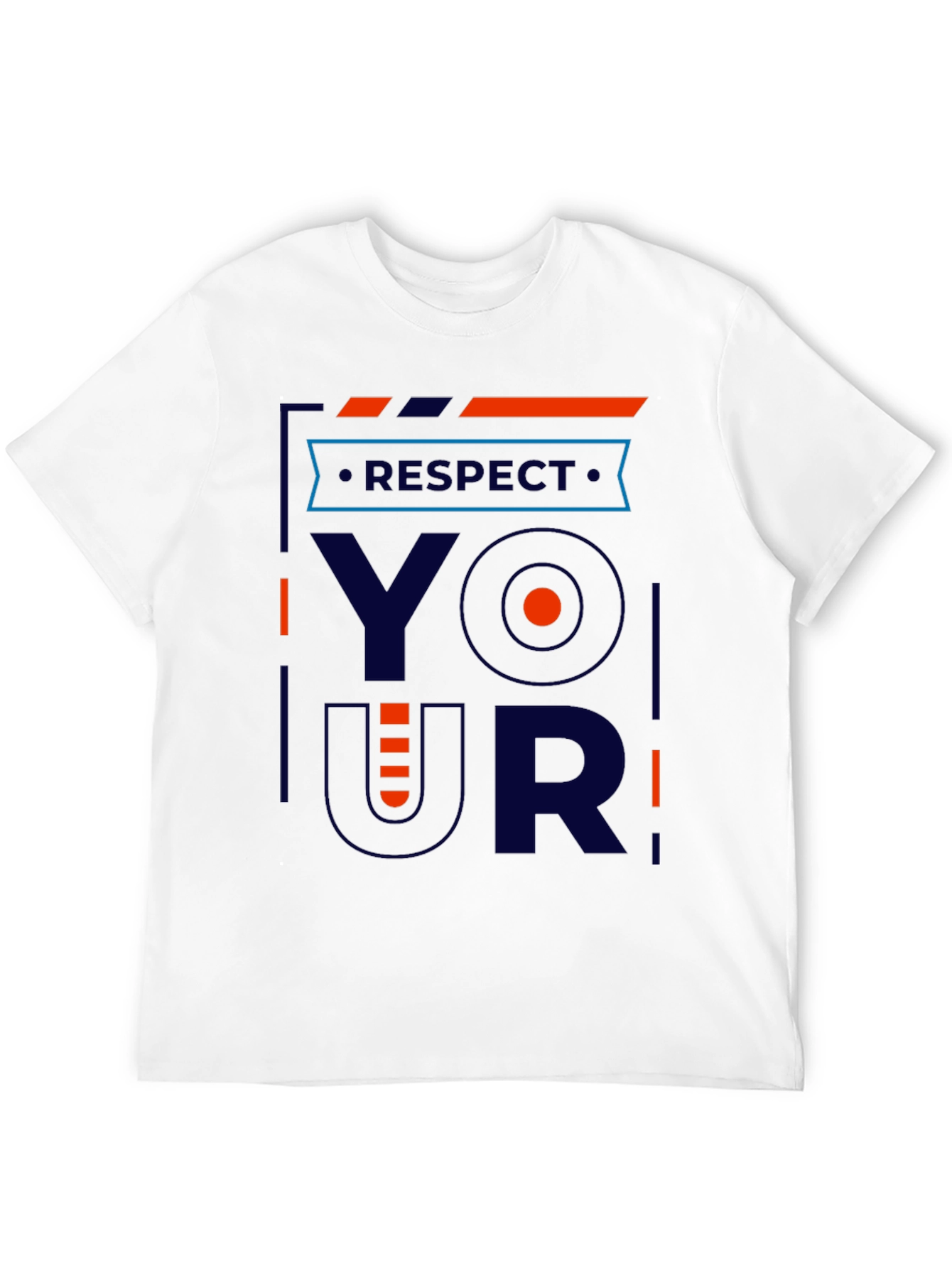 Black Respect Your Shirt - Modern Graphic Tee view 12
