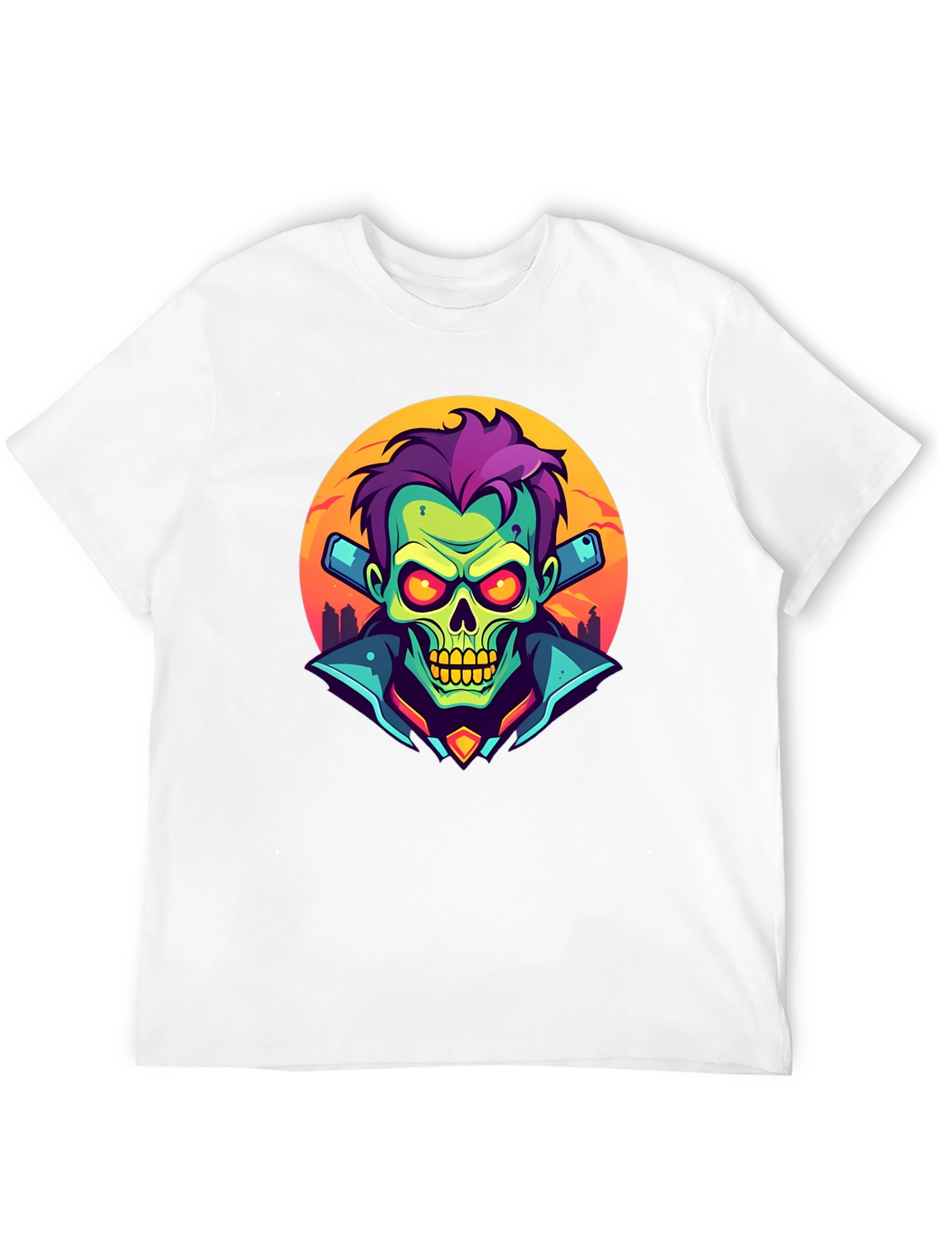 Black Zombie DJ T-Shirt - Unique Graphic Tee view 12