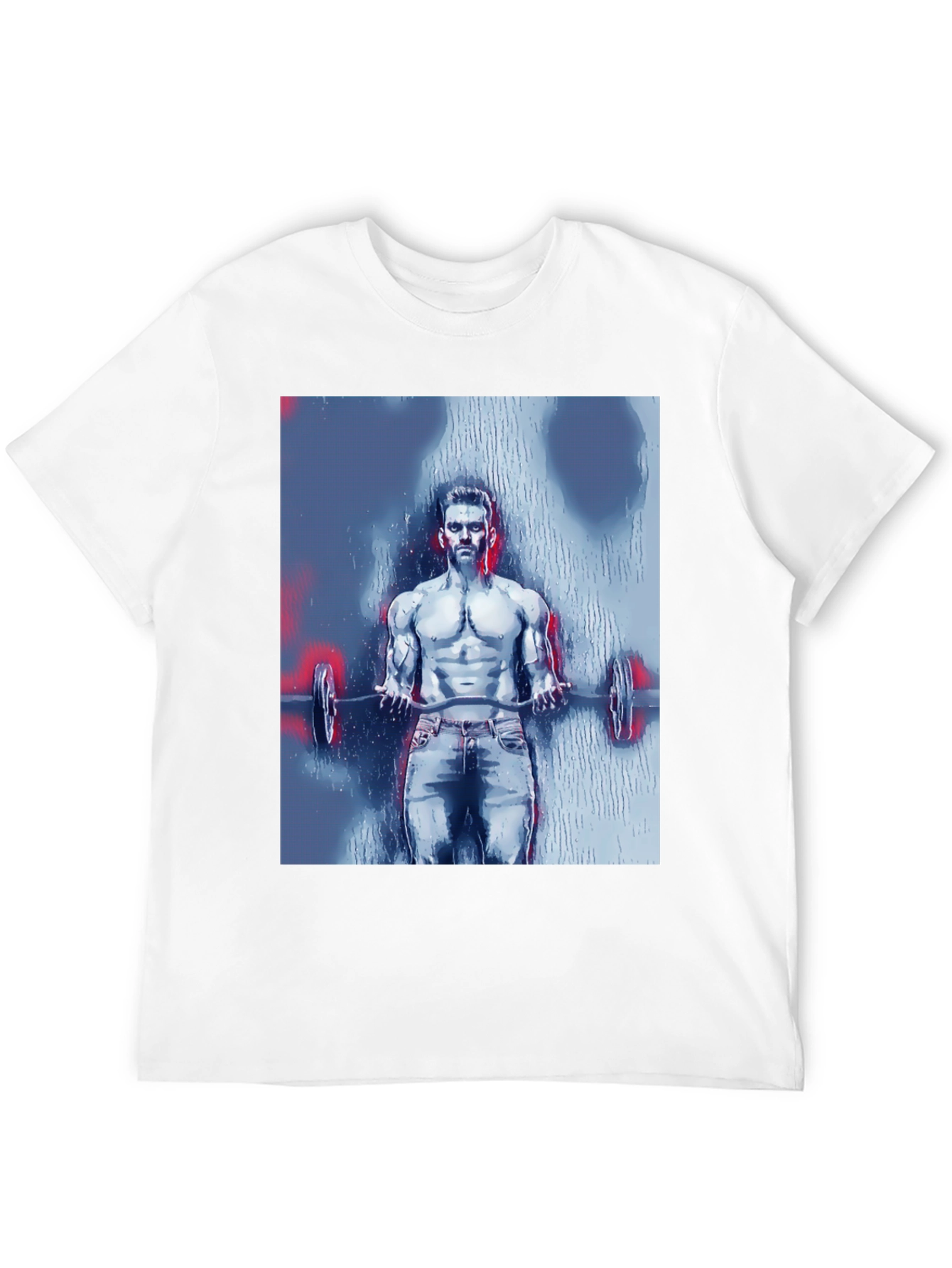 Black Men's Bodybuilder Graphic Tee - Black view 12