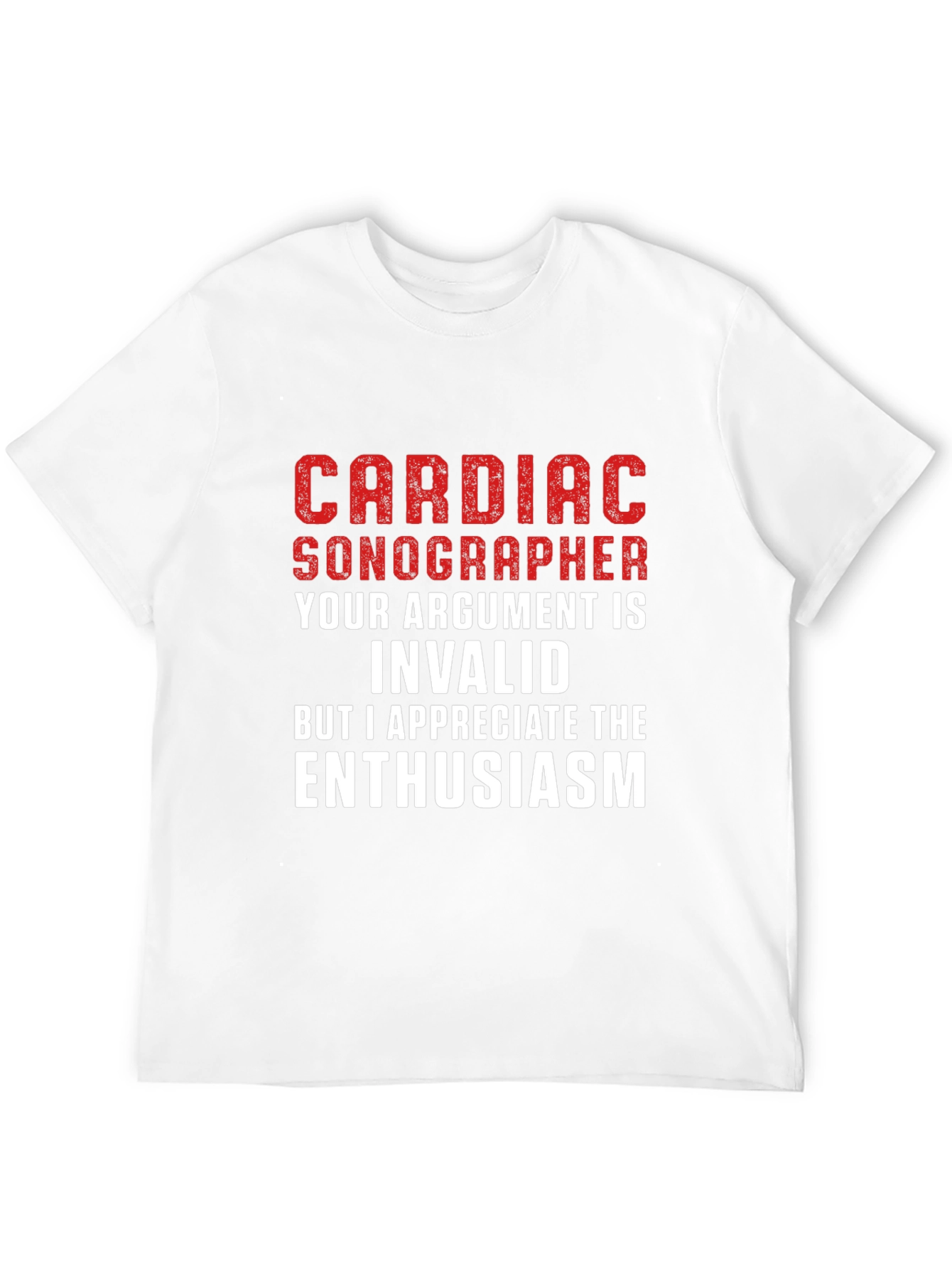 Black Cardiac Sonographer T-Shirt - Funny Argument Humor view 12
