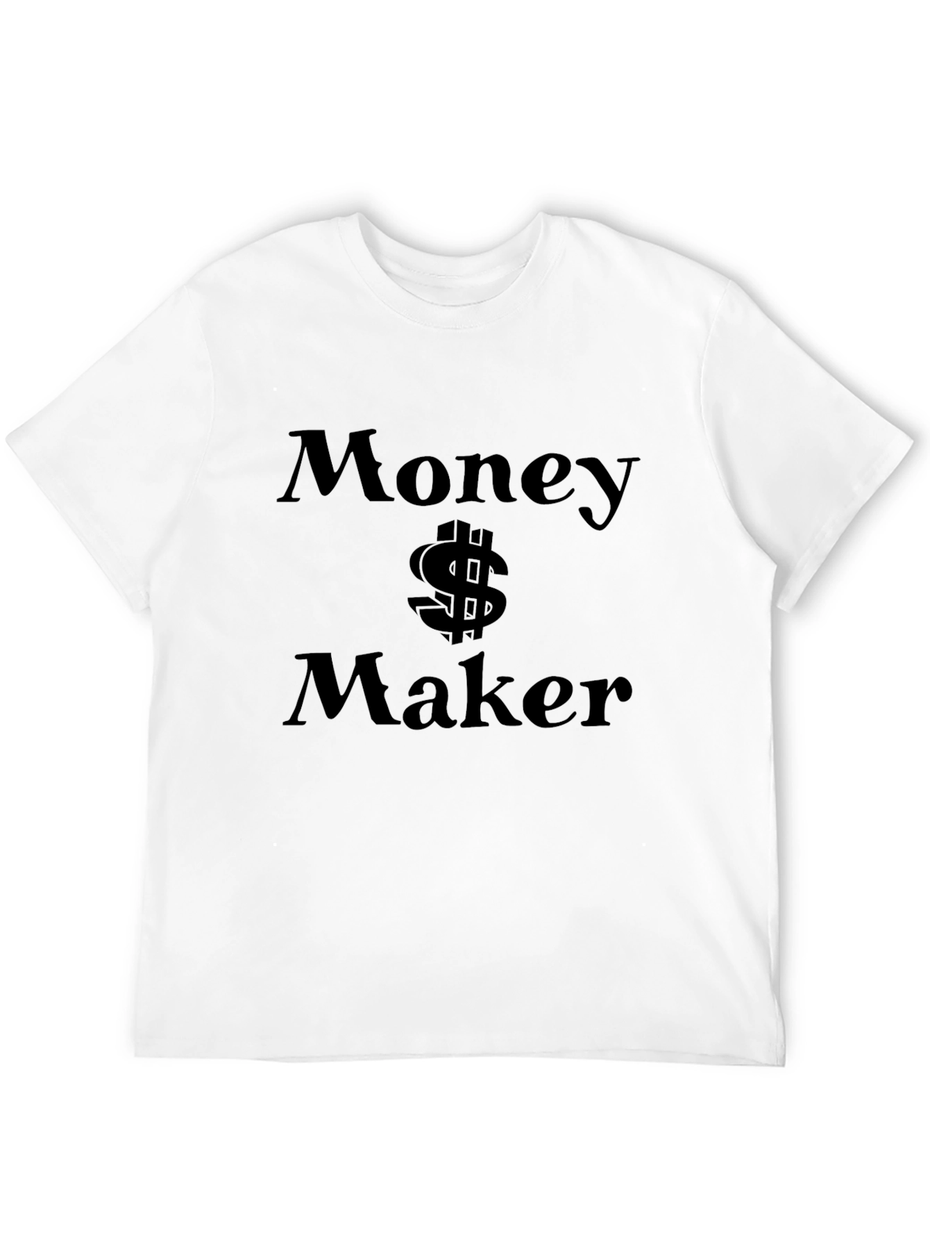 Black Money Maker Graphic T-Shirt - Black Cotton Tee view 12