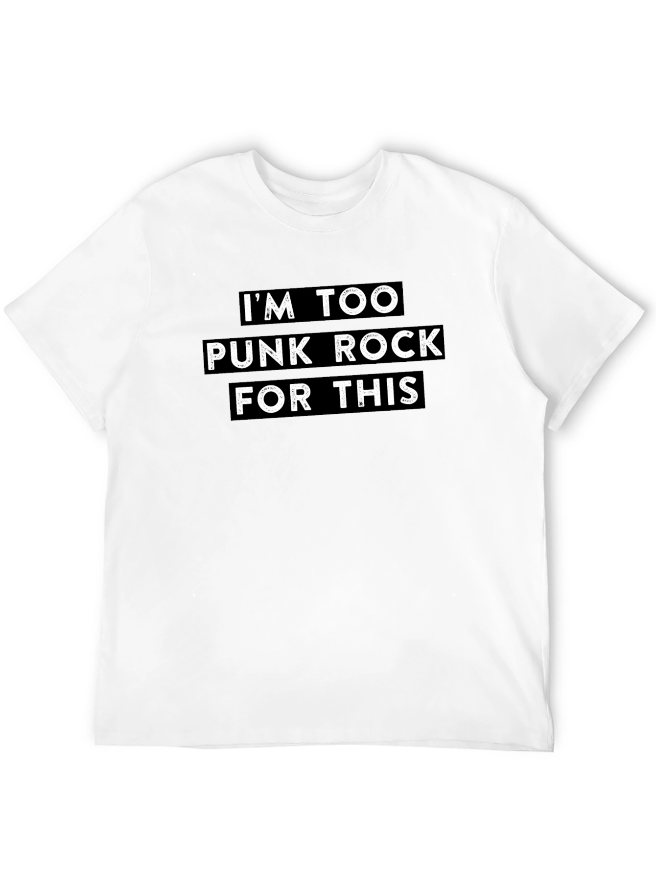 Black I'm Too Punk Rock For This Graphic Tee view 12