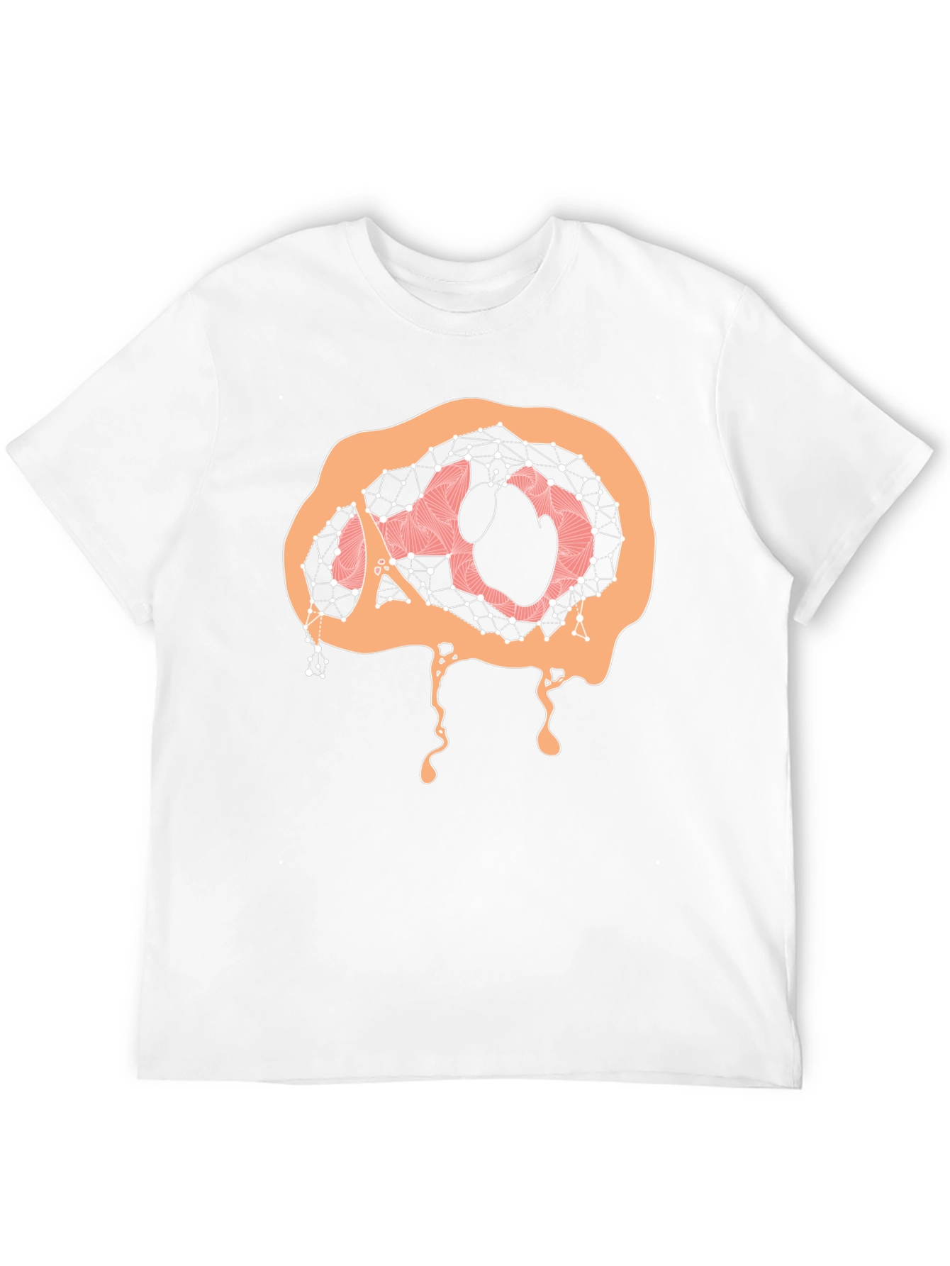Black Abstract Brain Graphic Tee - Black view 12