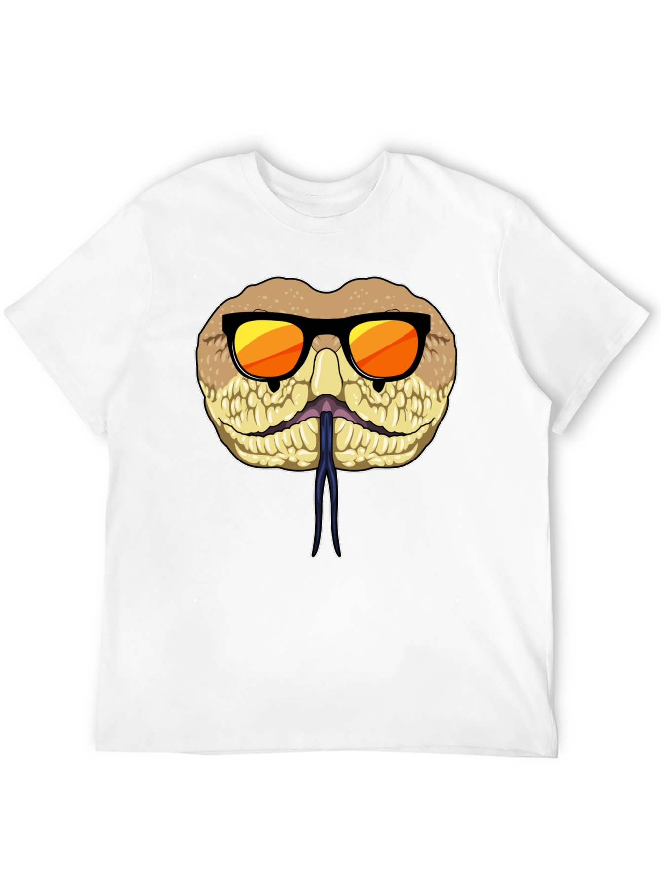 Black Cool Snake T-Shirt with Sunglasses view 12