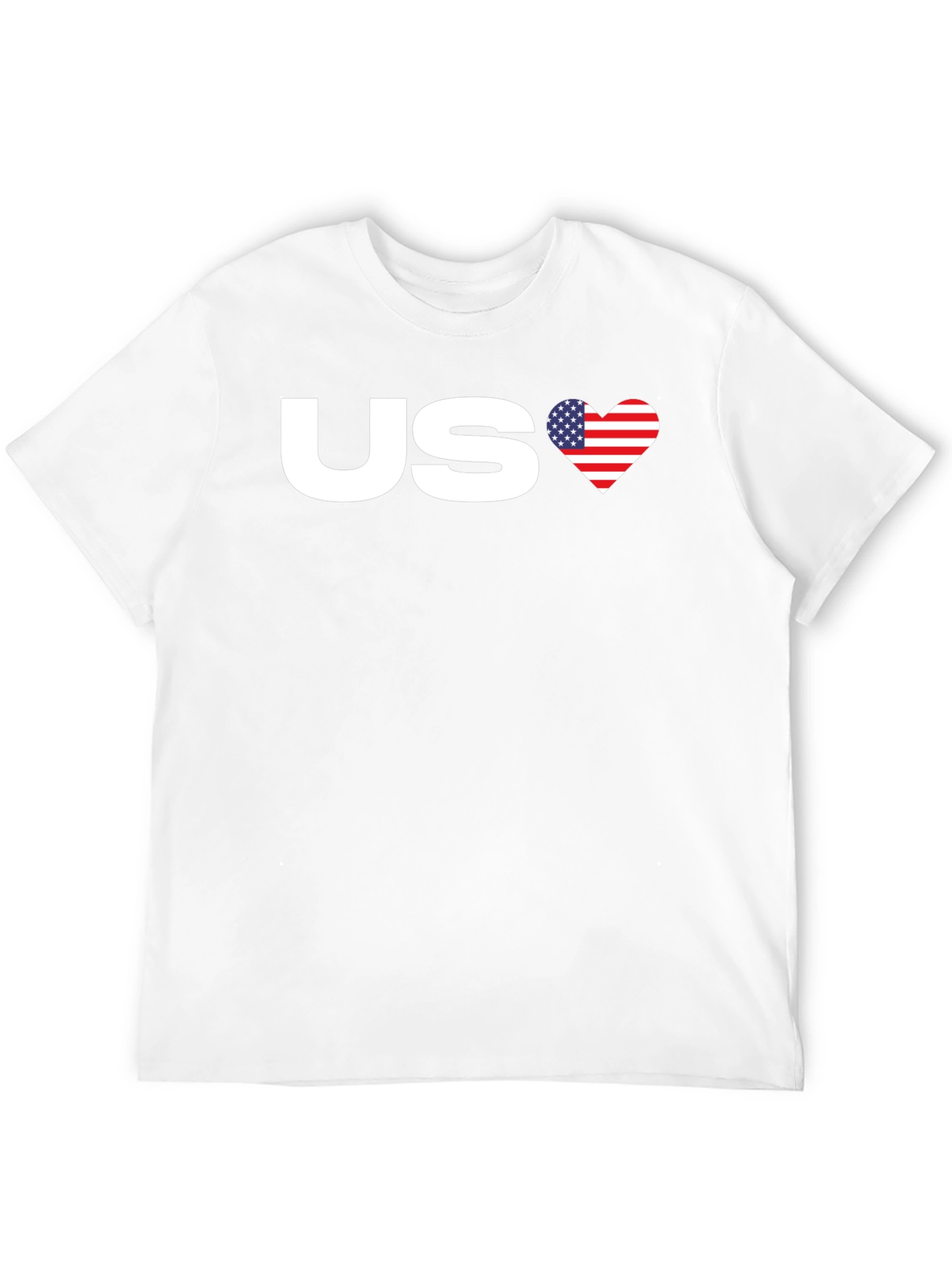 Black US Flag Heart Graphic Tee - Patriotic Pride view 12