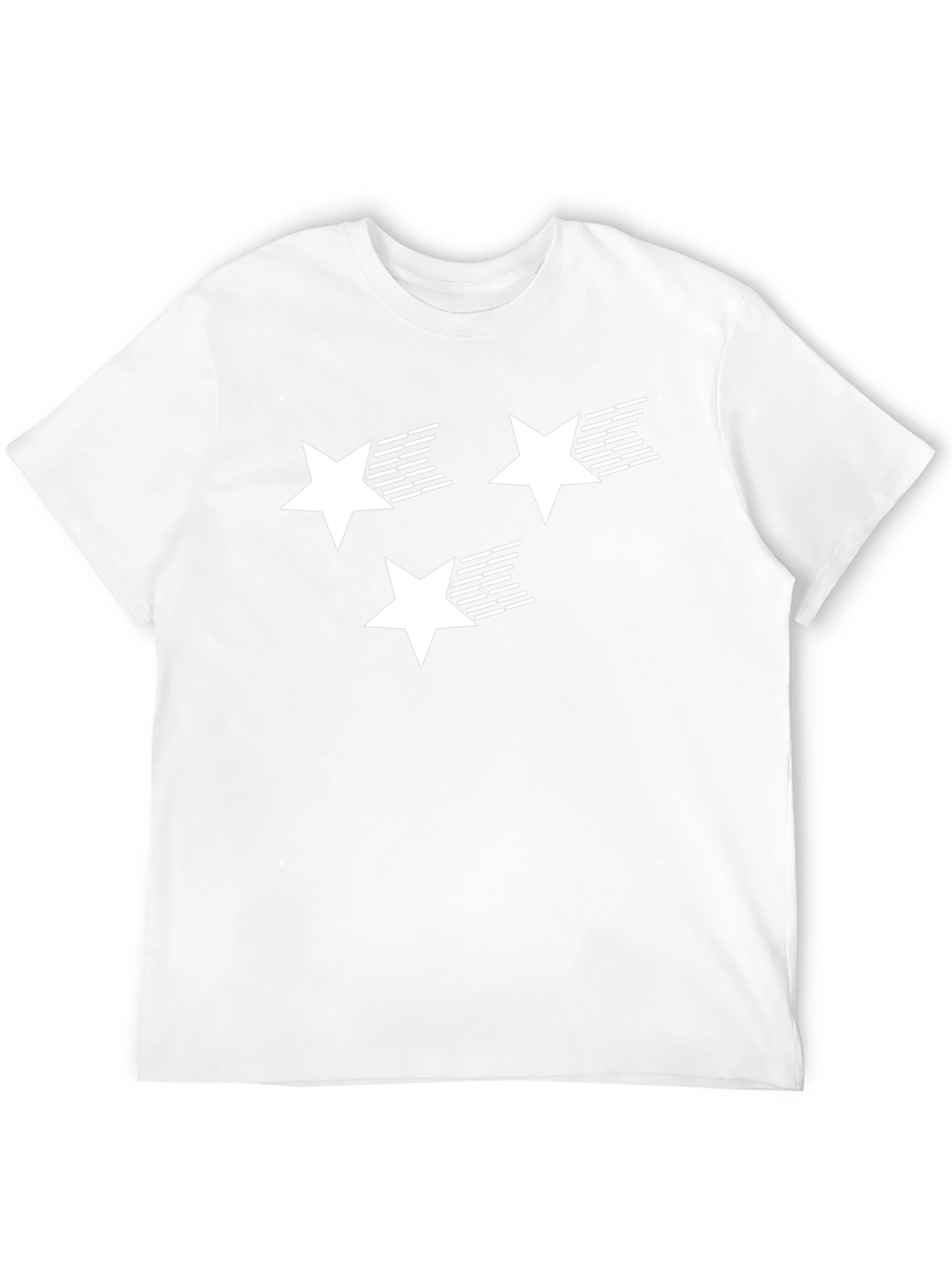 Black Stars Graphic T-Shirt | Black Cotton Tee view 12