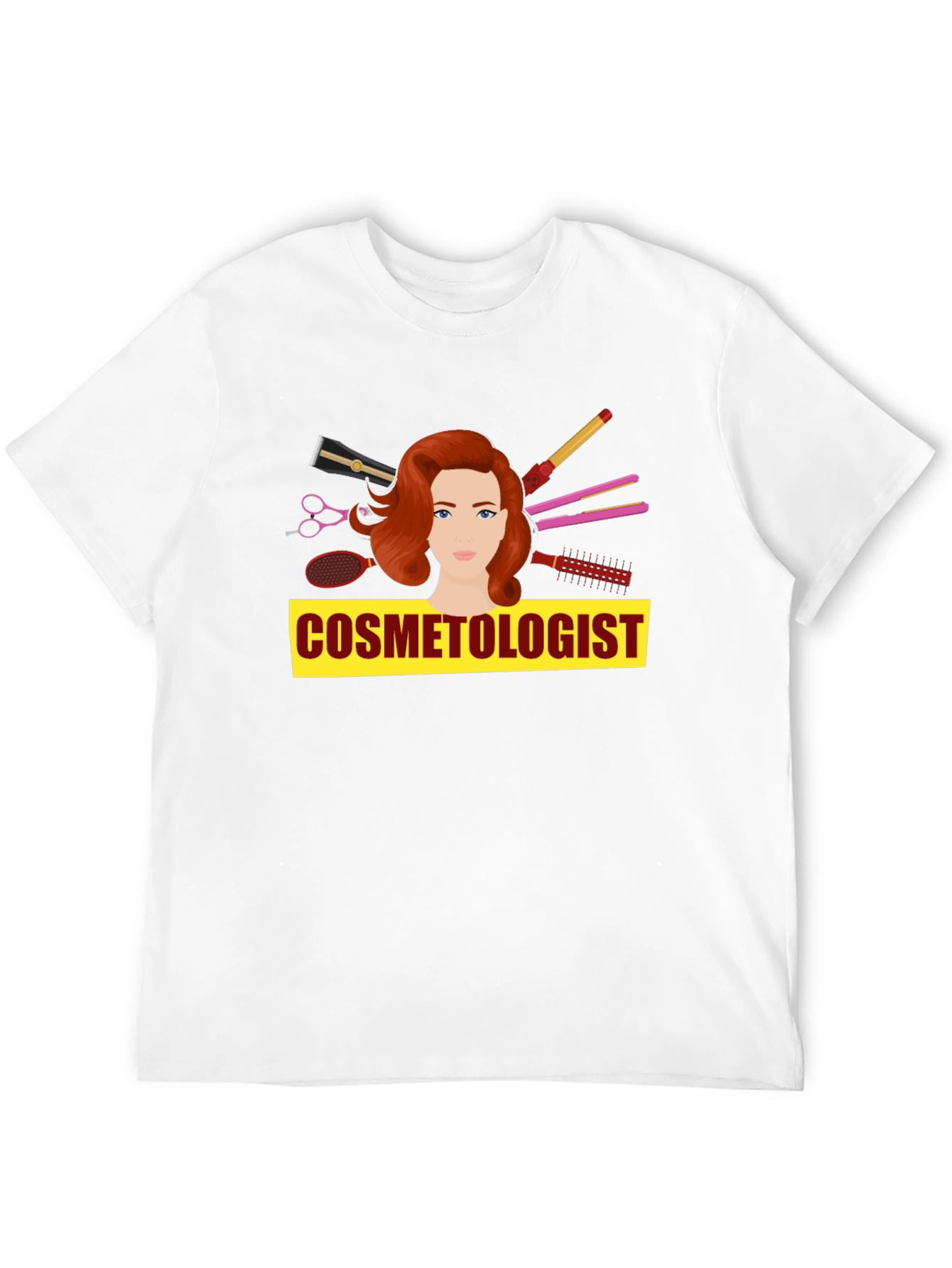 Black Cosmetologist T-Shirt - Hair Stylist Tee view 12