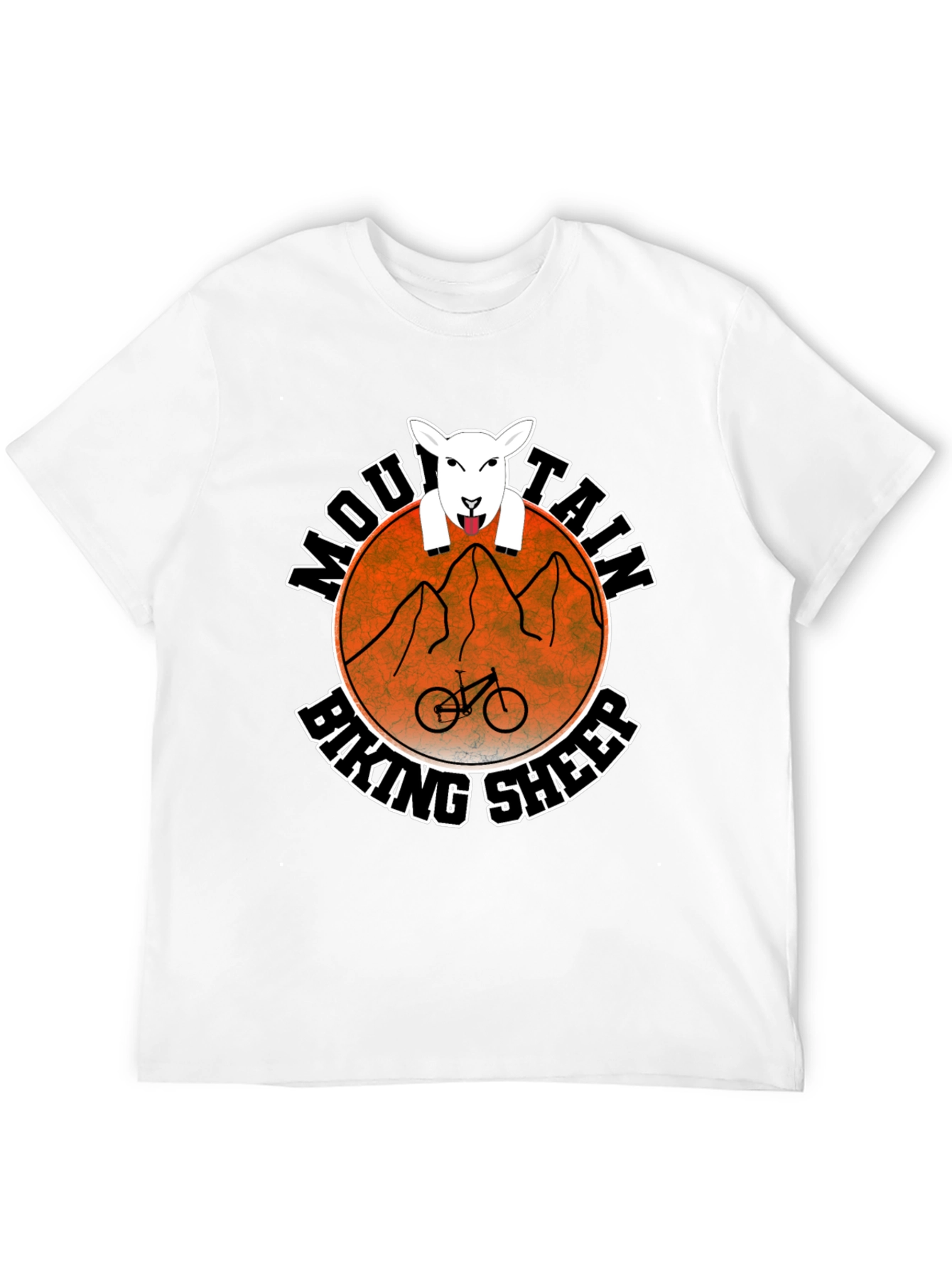 Black Mountain Biking Sheep Graphic Tee view 12