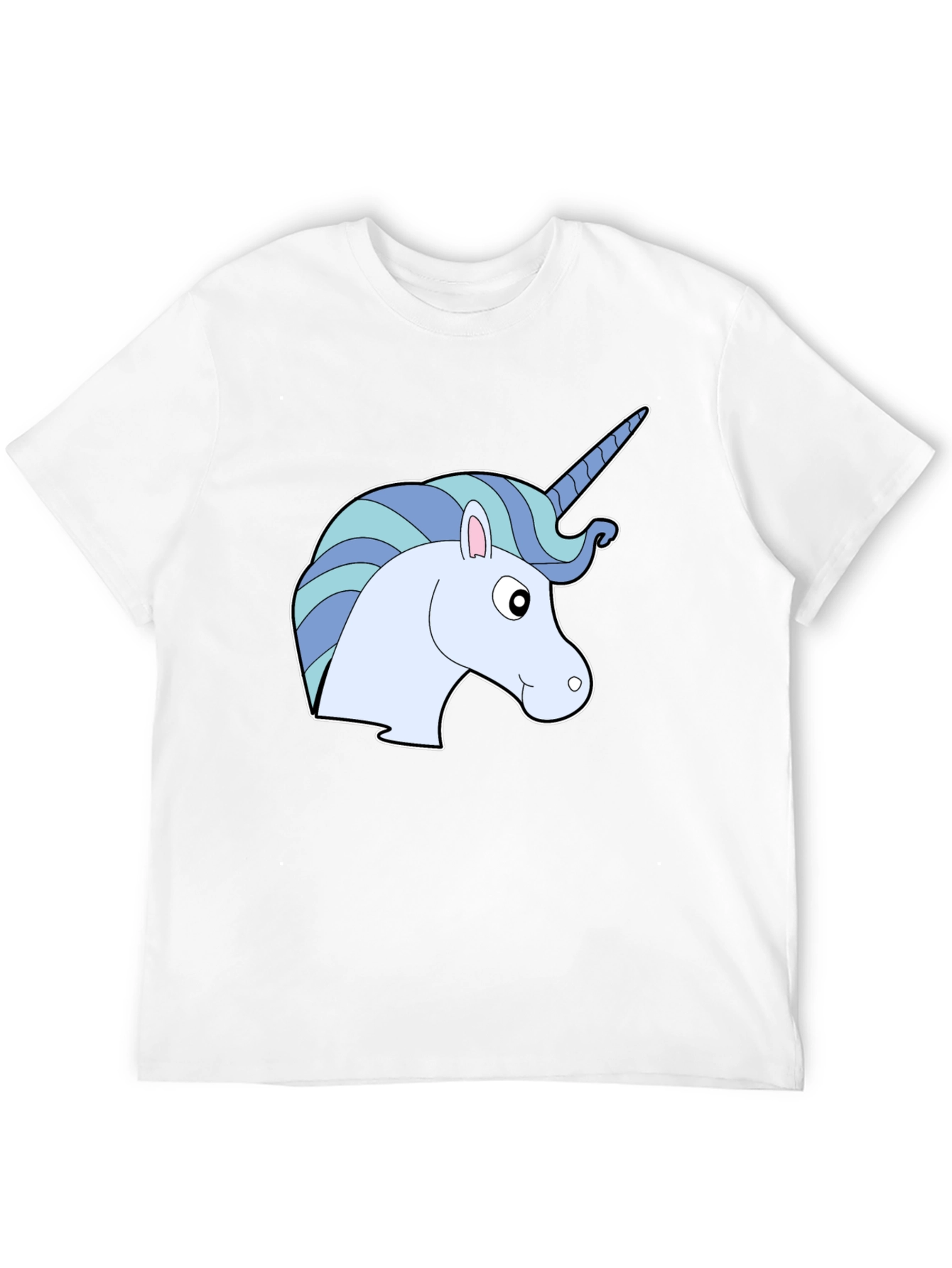 Black Unicorn Graphic Tee - Men's Black T-Shirt view 12