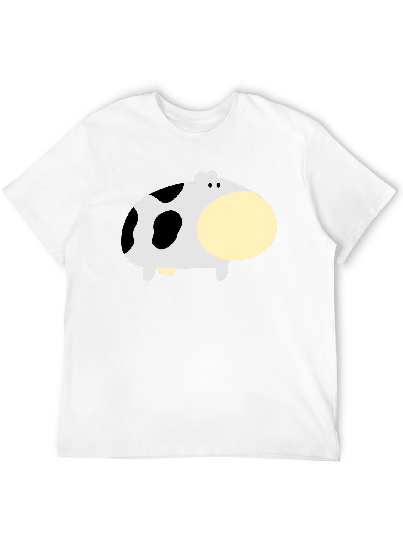Black Funny Cow Graphic Black T-Shirt view 12