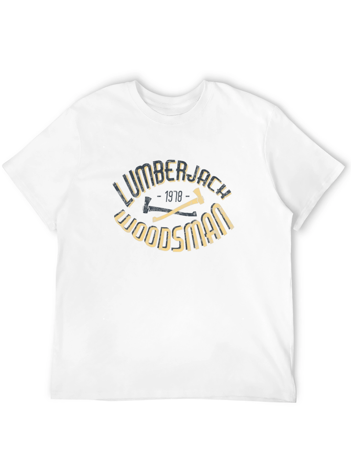 Black Lumberjack Woodsman T-Shirt - Vintage Style Graphic Tee view 12