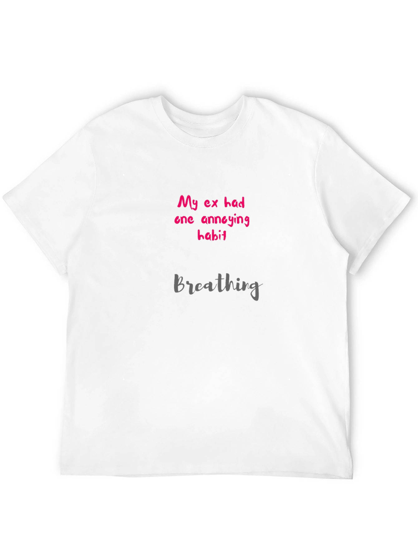 Black Funny "My Ex's Annoying Habit" Graphic Tee view 12