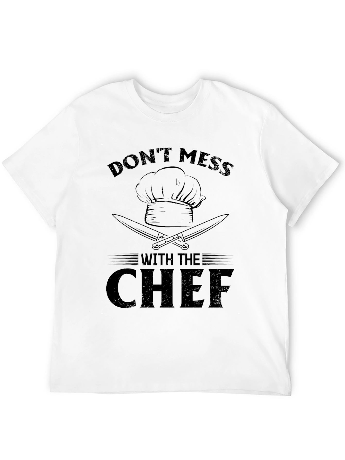 Black Don't Mess With The Chef Black T-Shirt view 12