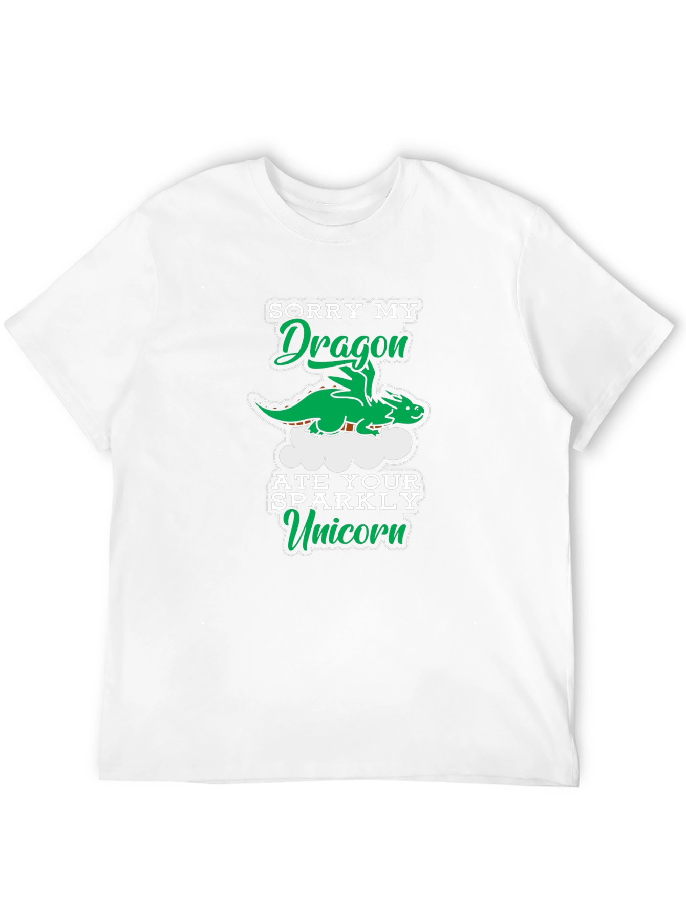 Black Dragon Ate Your Unicorn Graphic Tee view 12