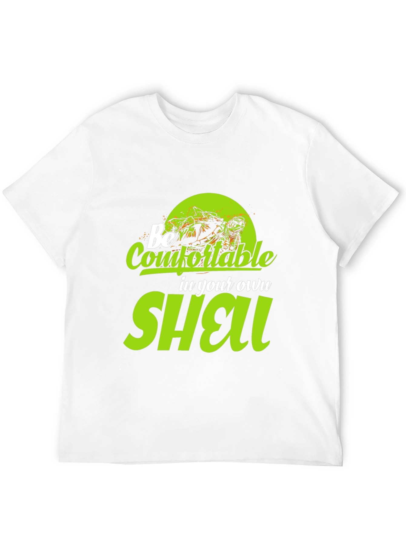 Black Be Comfortable in Your Own Shell Black T-Shirt view 12