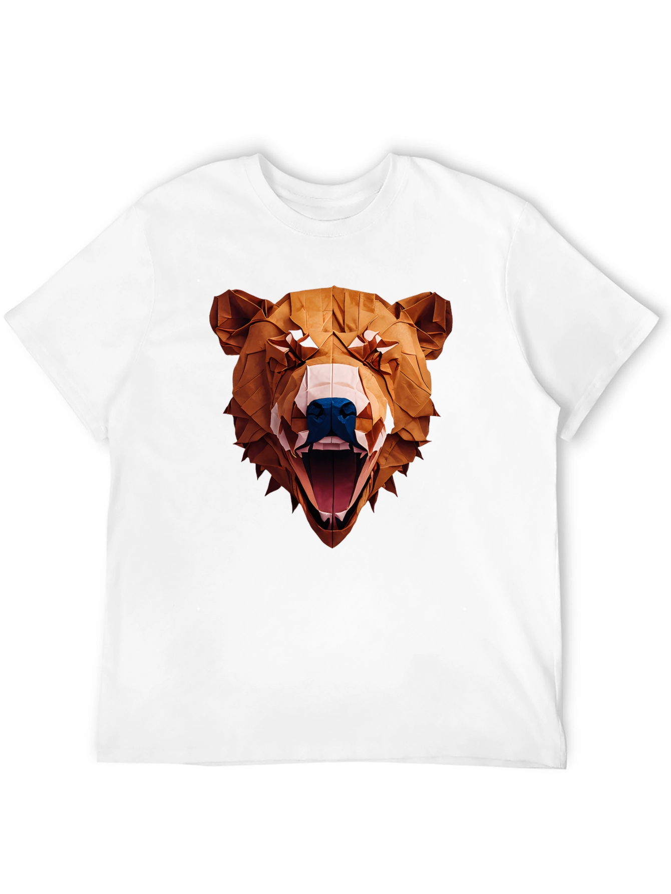Black Geometric Bear Graphic Tee - Black view 12
