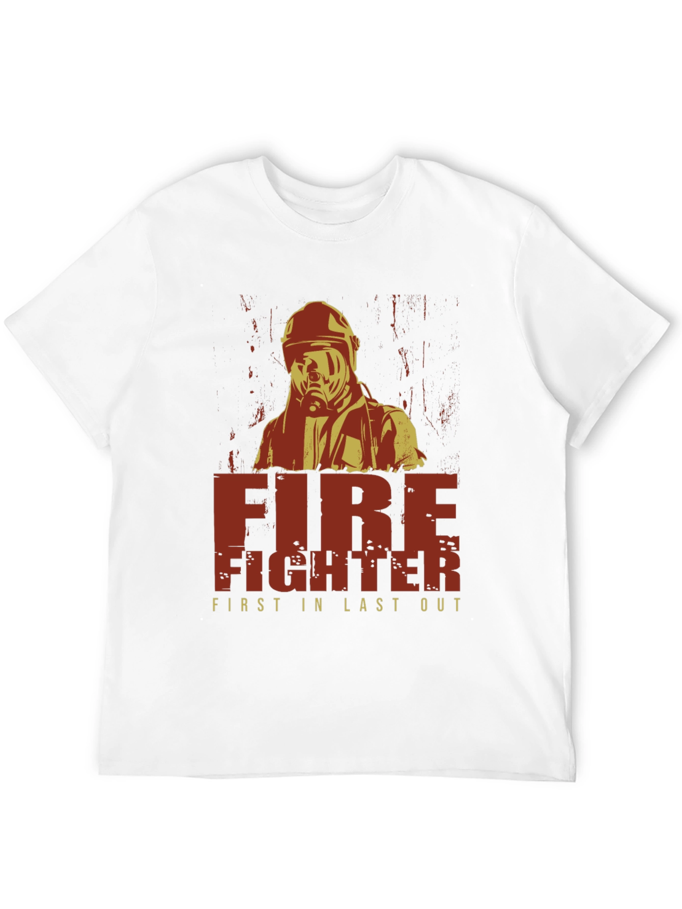 Black Firefighter First In Last Out Graphic T-Shirt view 12
