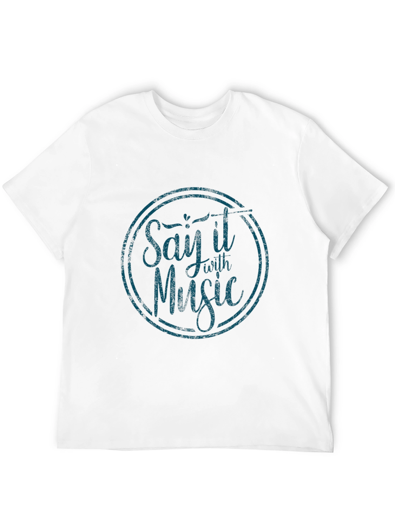 Black Say It With Music Black Graphic Tee view 12