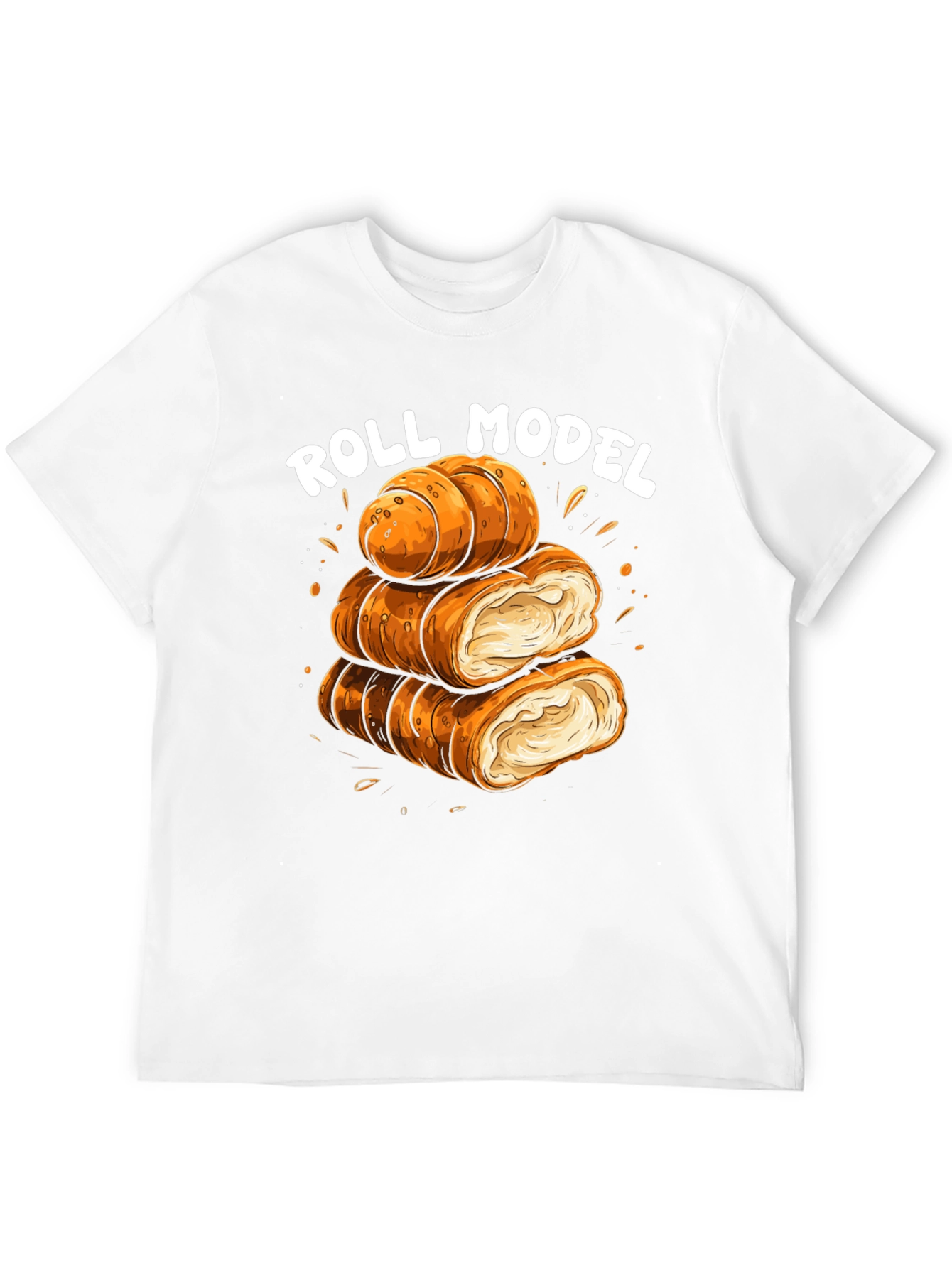 Black Roll Model Graphic Tee view 12