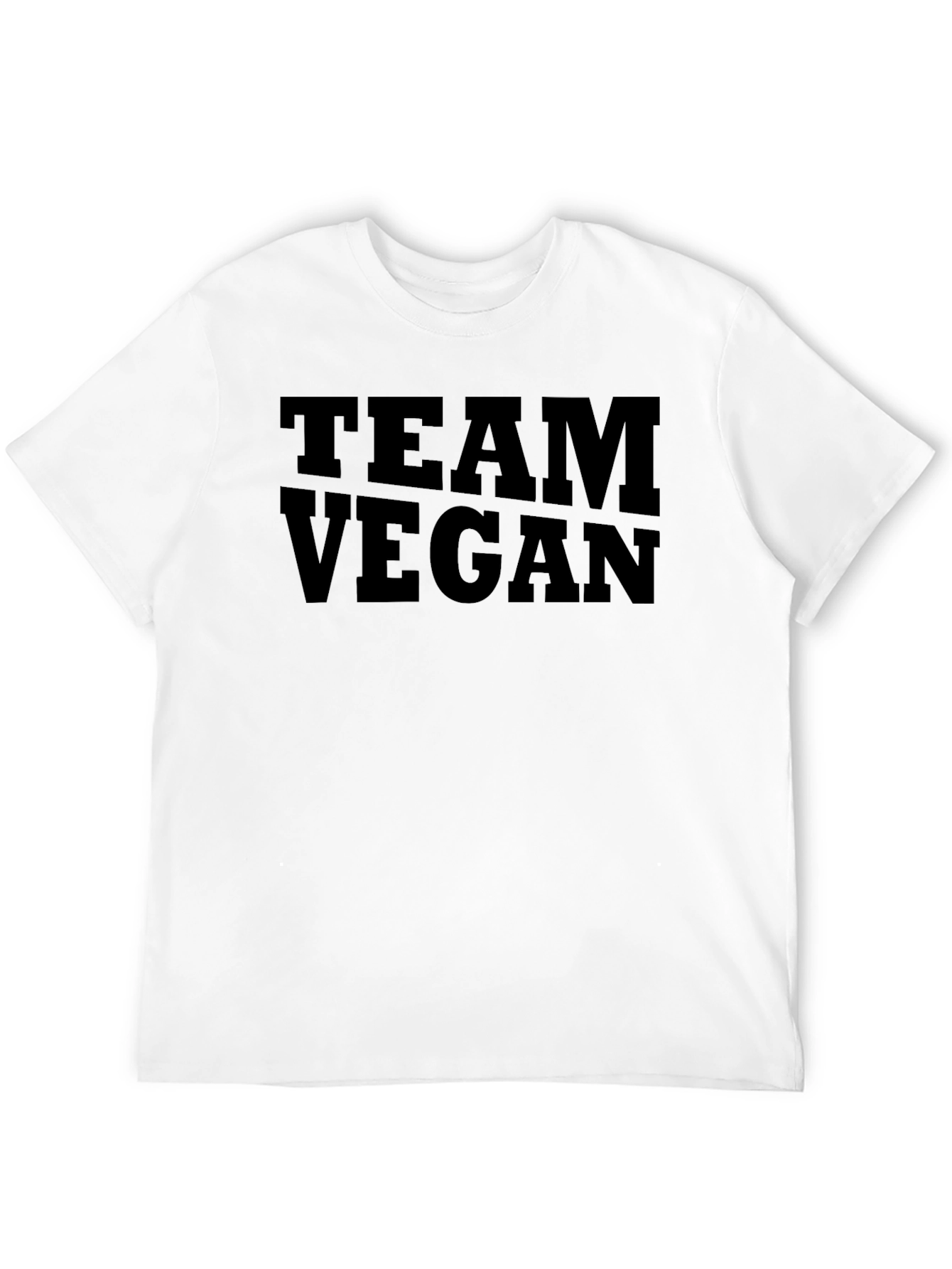 Black Team Vegan Graphic T-Shirt - Black Veganism Tee view 12