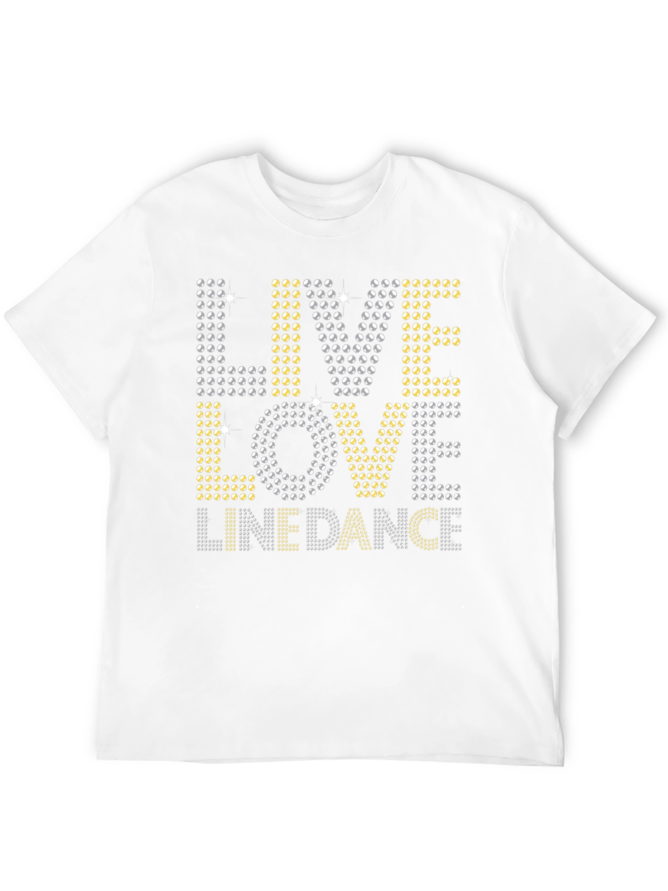 Black Live Love Linedance Rhinestone T-Shirt view 12