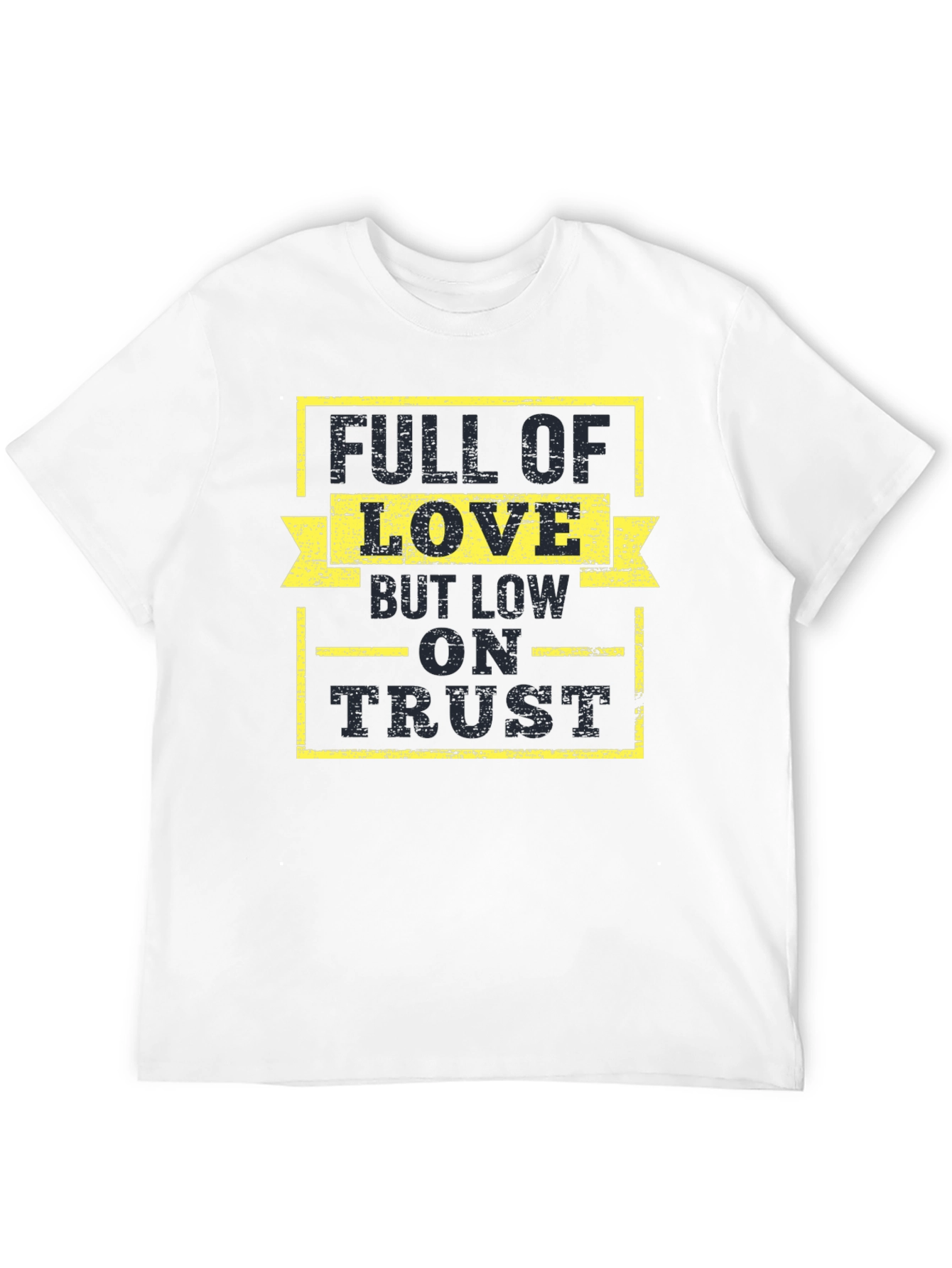 Black Full of Love, Low on Trust Graphic Tee view 12