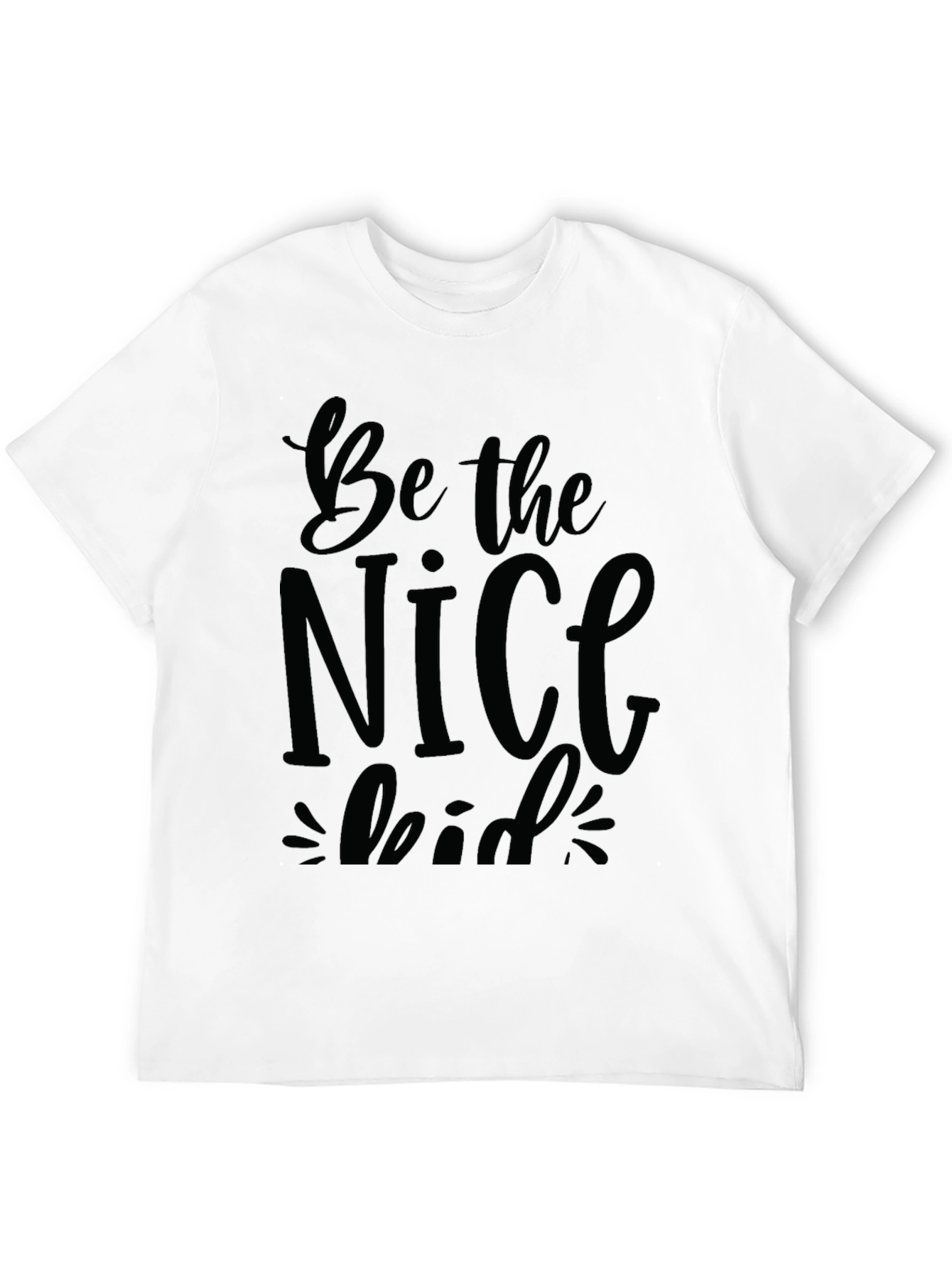 Black Be the Nice Kid Black T-Shirt view 12