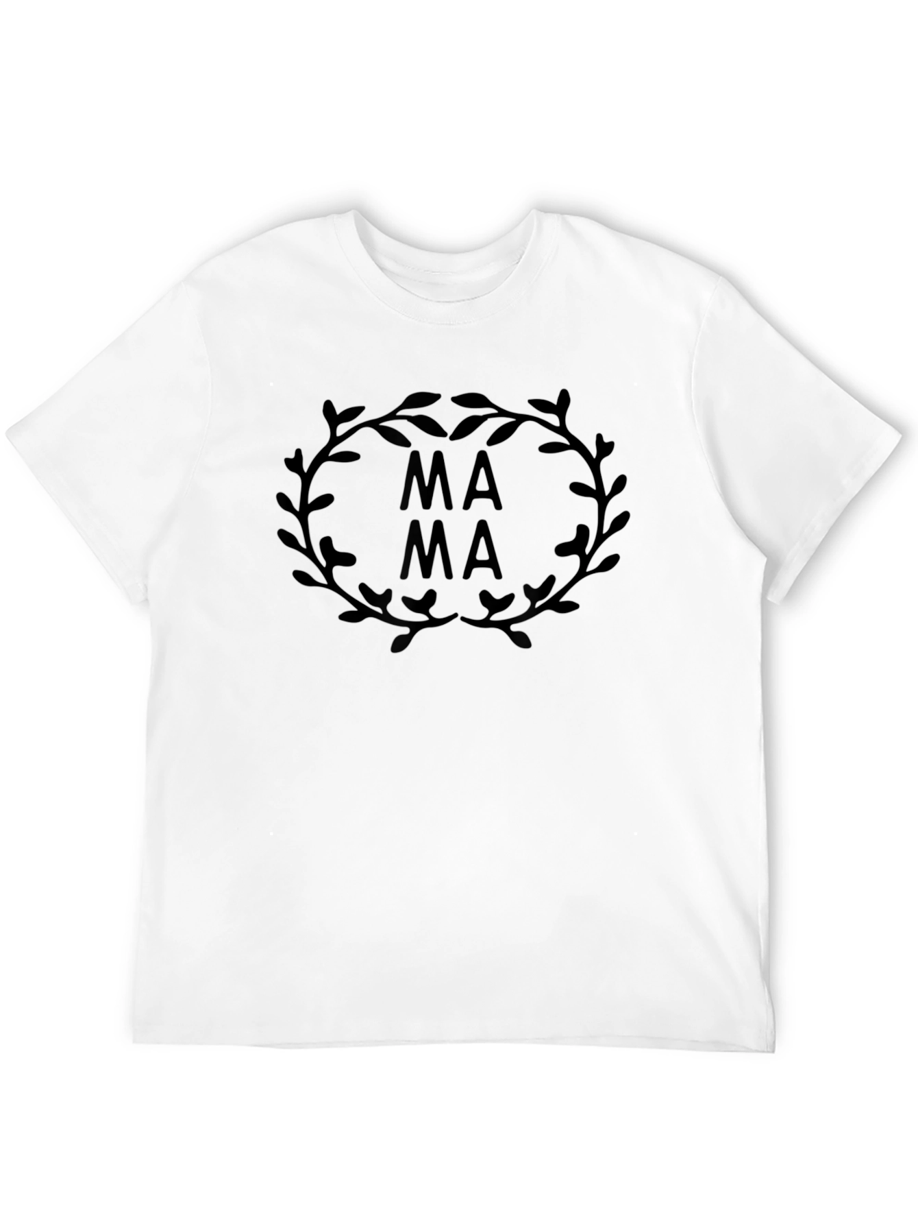 Black Mama Wreath Black T-Shirt view 12