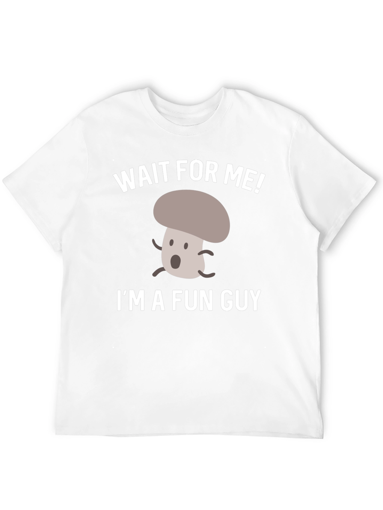 Black Fun Guy Mushroom Graphic T-Shirt view 12
