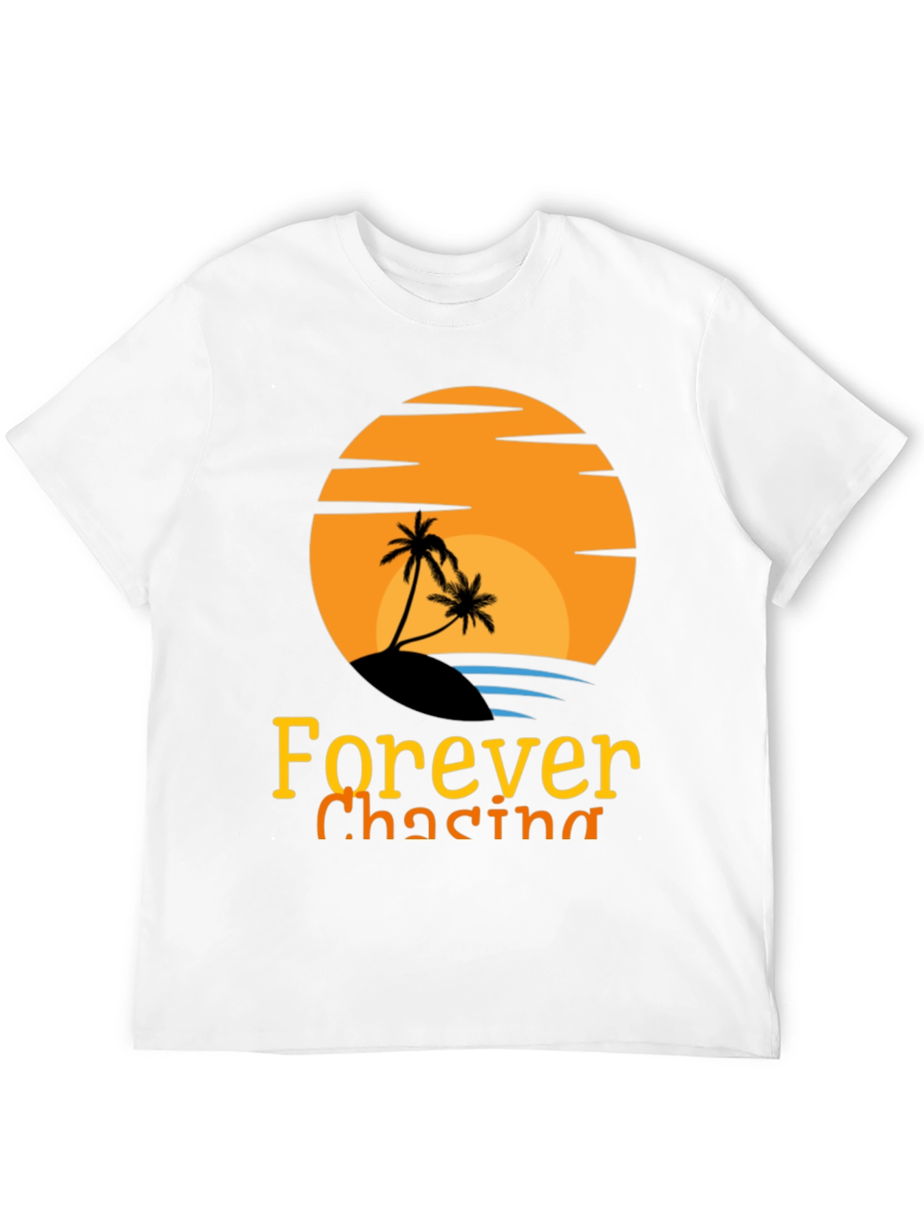Black Forever Chasing Sunset Black Graphic Tee view 12