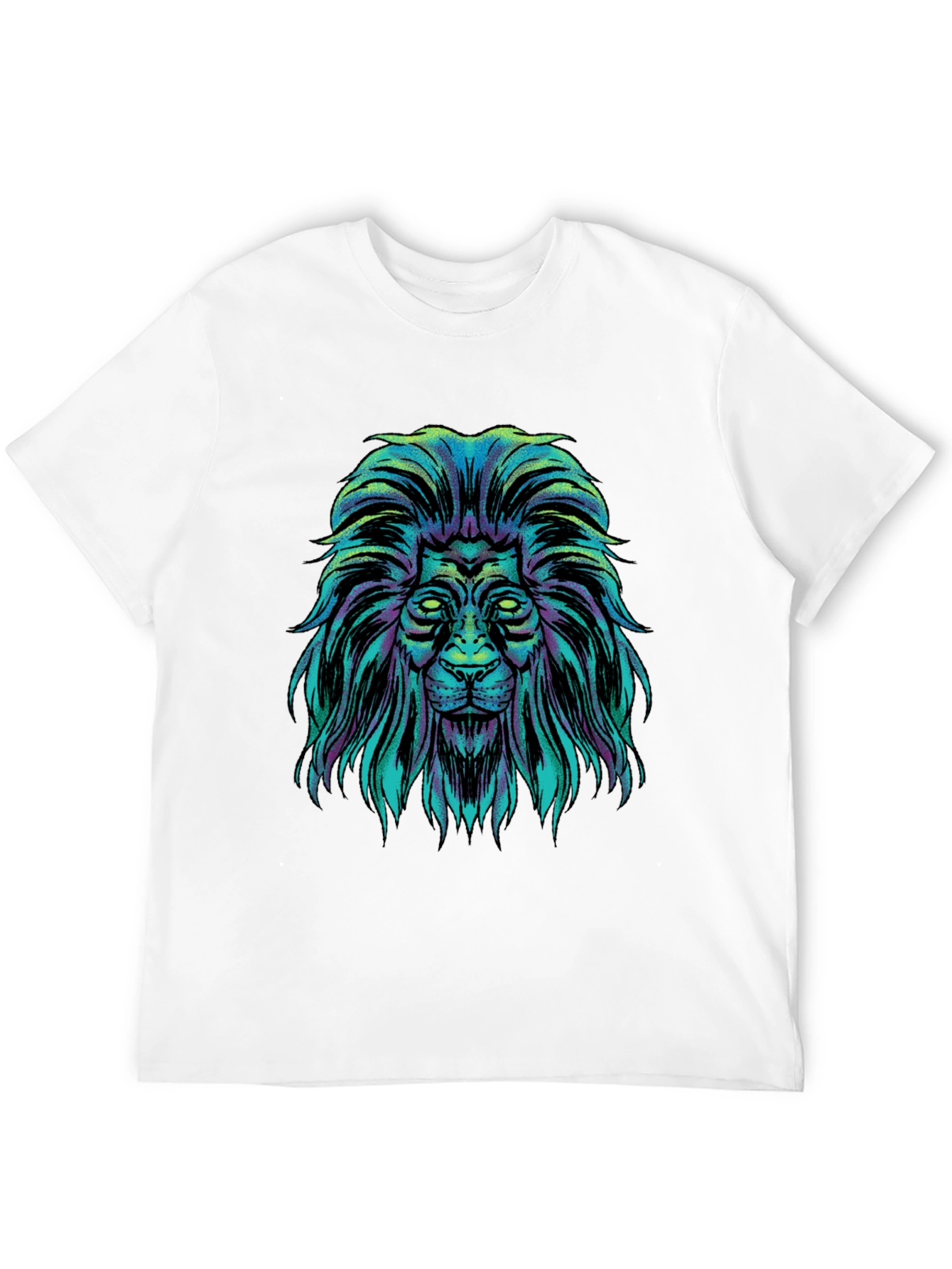Black Lion Graphic Black T-Shirt view 12