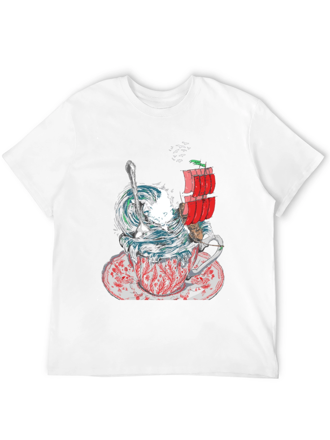 Black Teacup Tempest Graphic T-Shirt view 12
