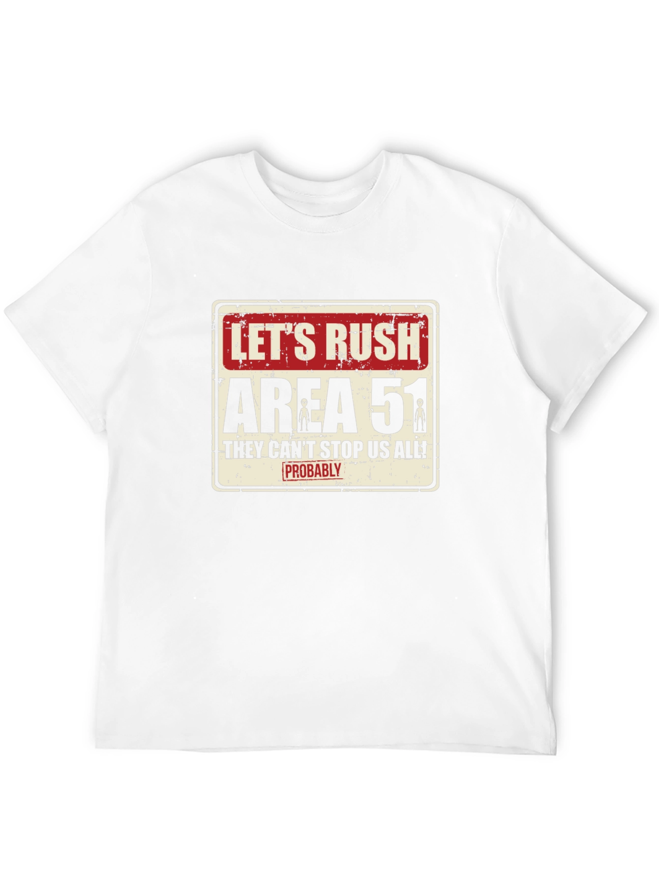 Black Let's Rush Area 51 Black T-Shirt view 12