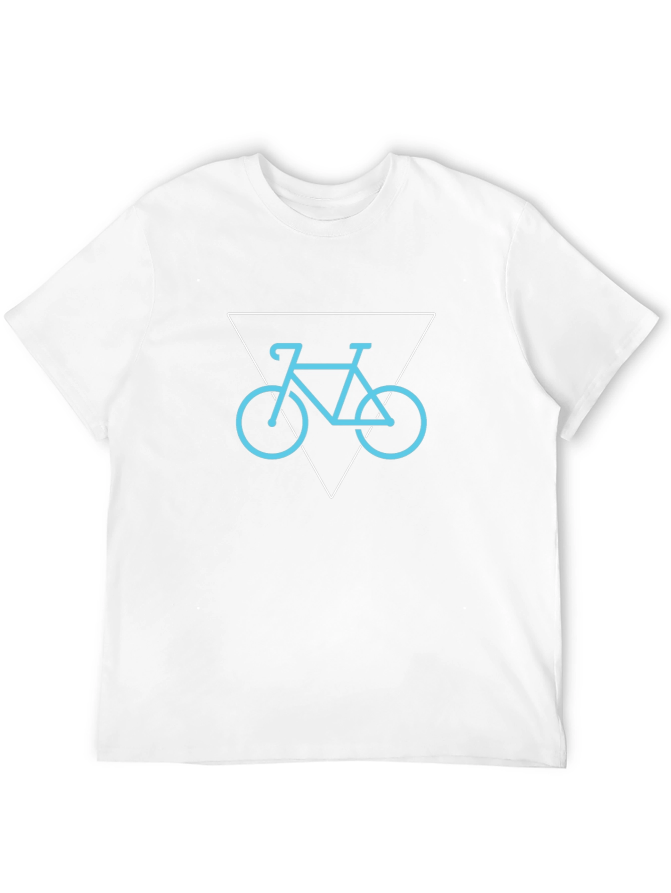 Black Geometric Bike Graphic Tee - Modern Minimalist Style view 12