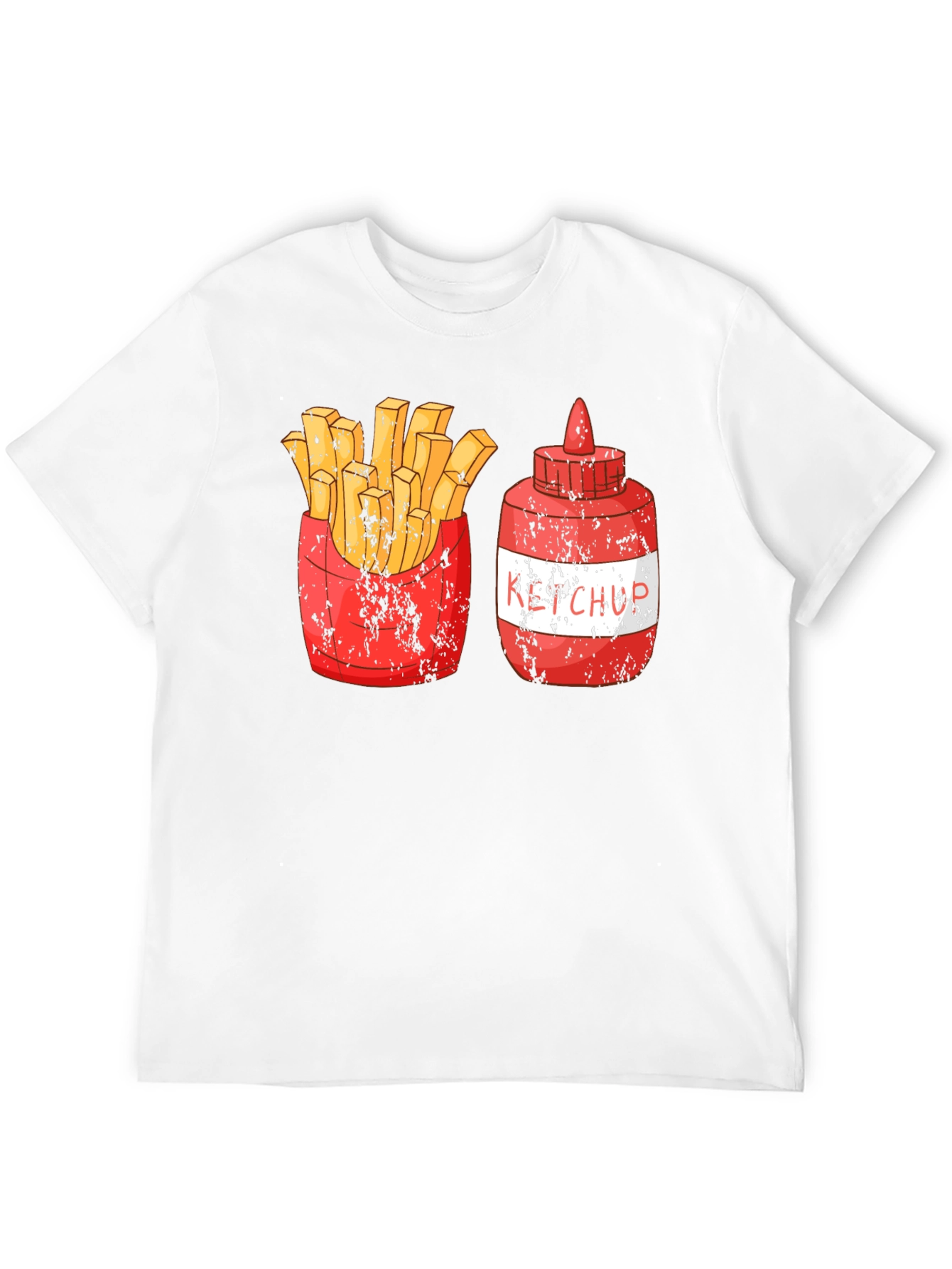 Black Fries and Ketchup Graphic Tee view 12