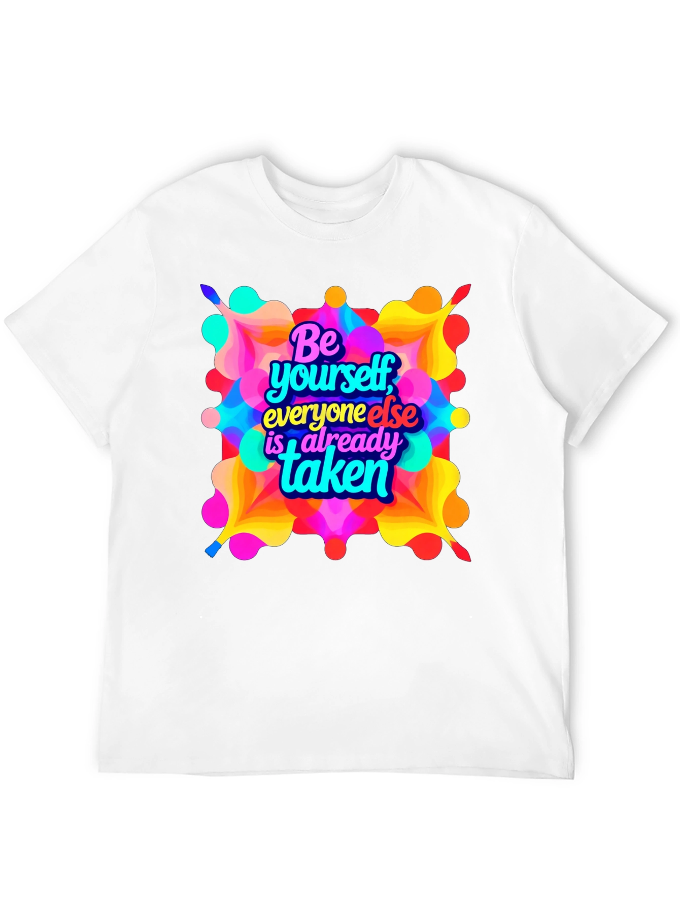 Black Be Yourself Graphic T-Shirt - Black view 12