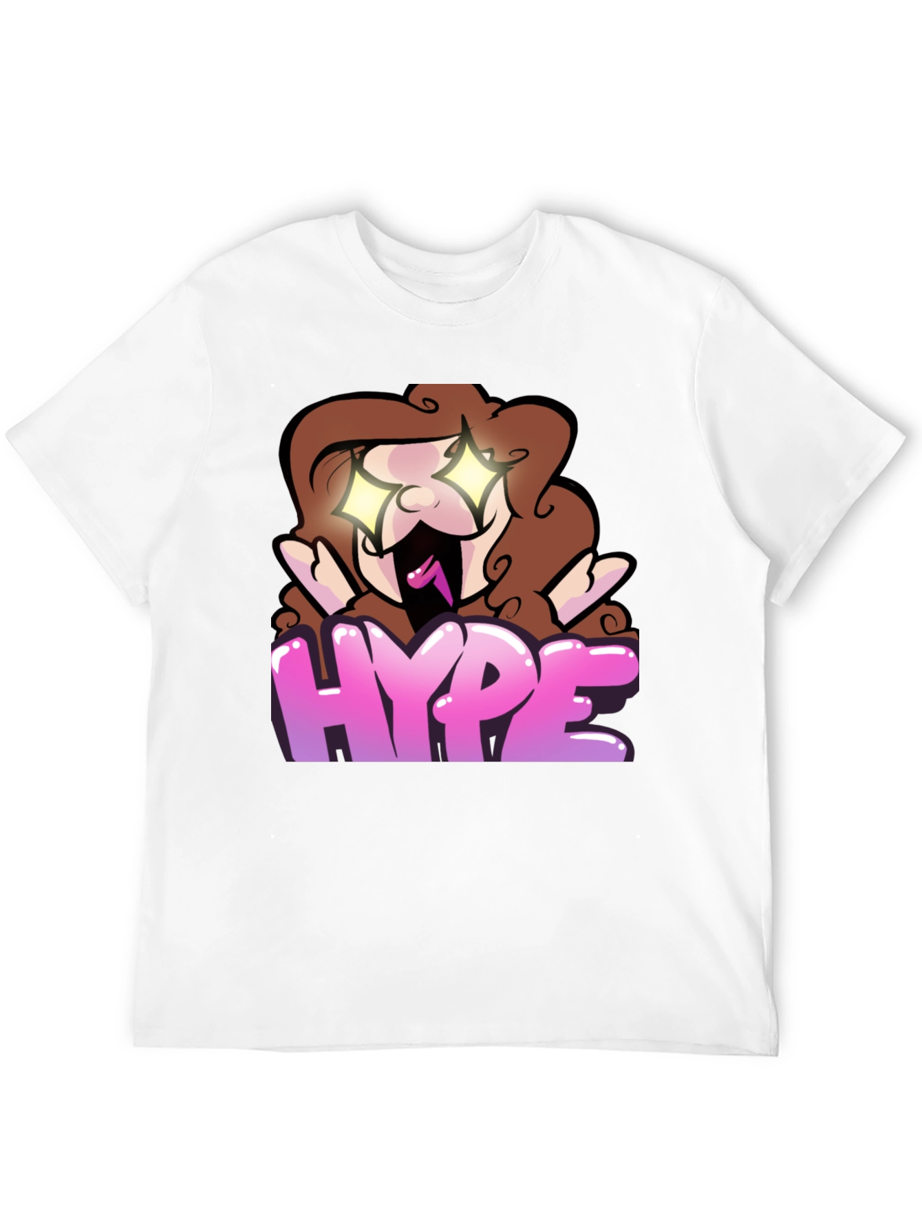Black Hype Cartoon Graphic Black T-Shirt view 12
