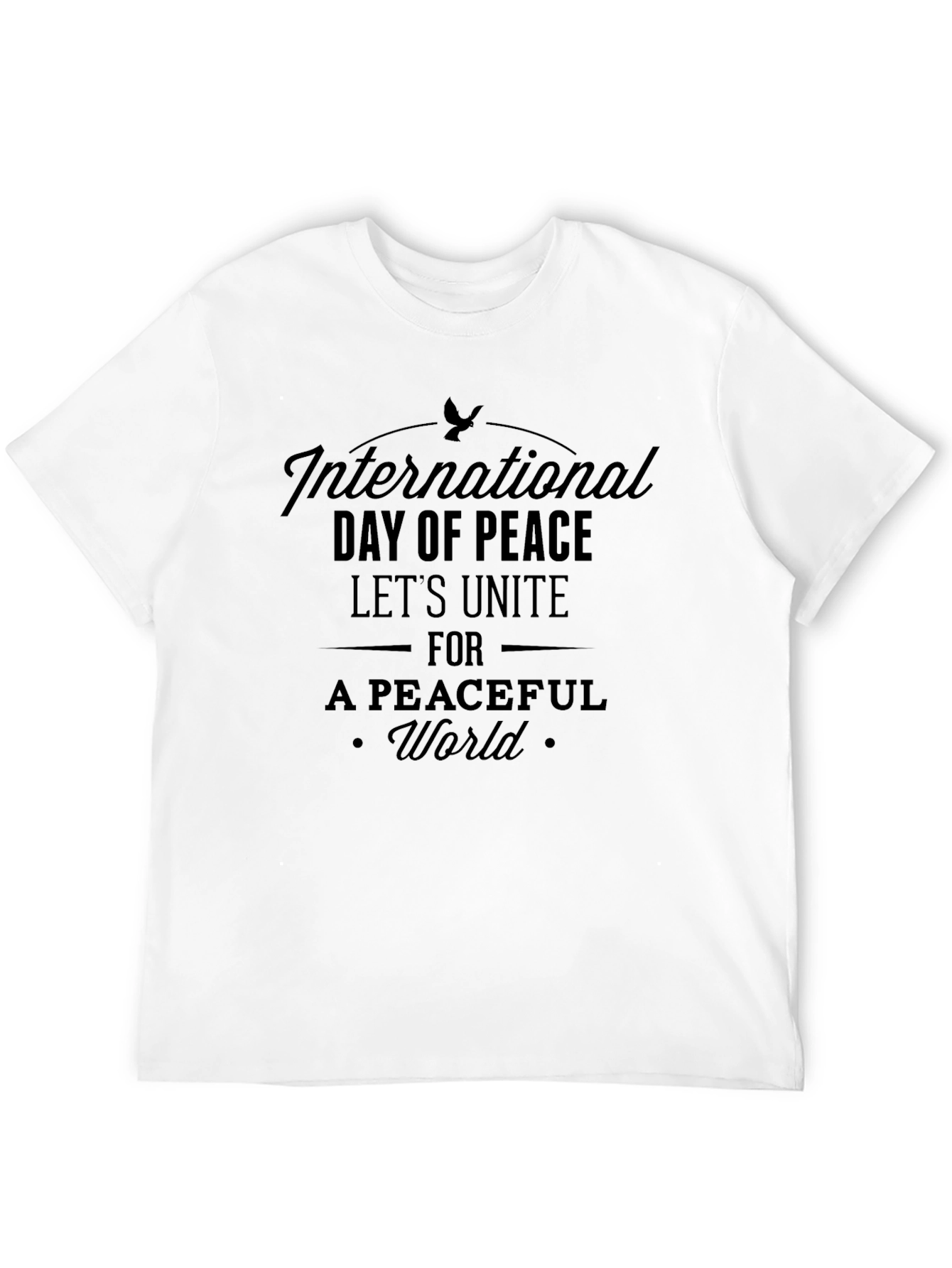 Black International Day of Peace T-Shirt view 12