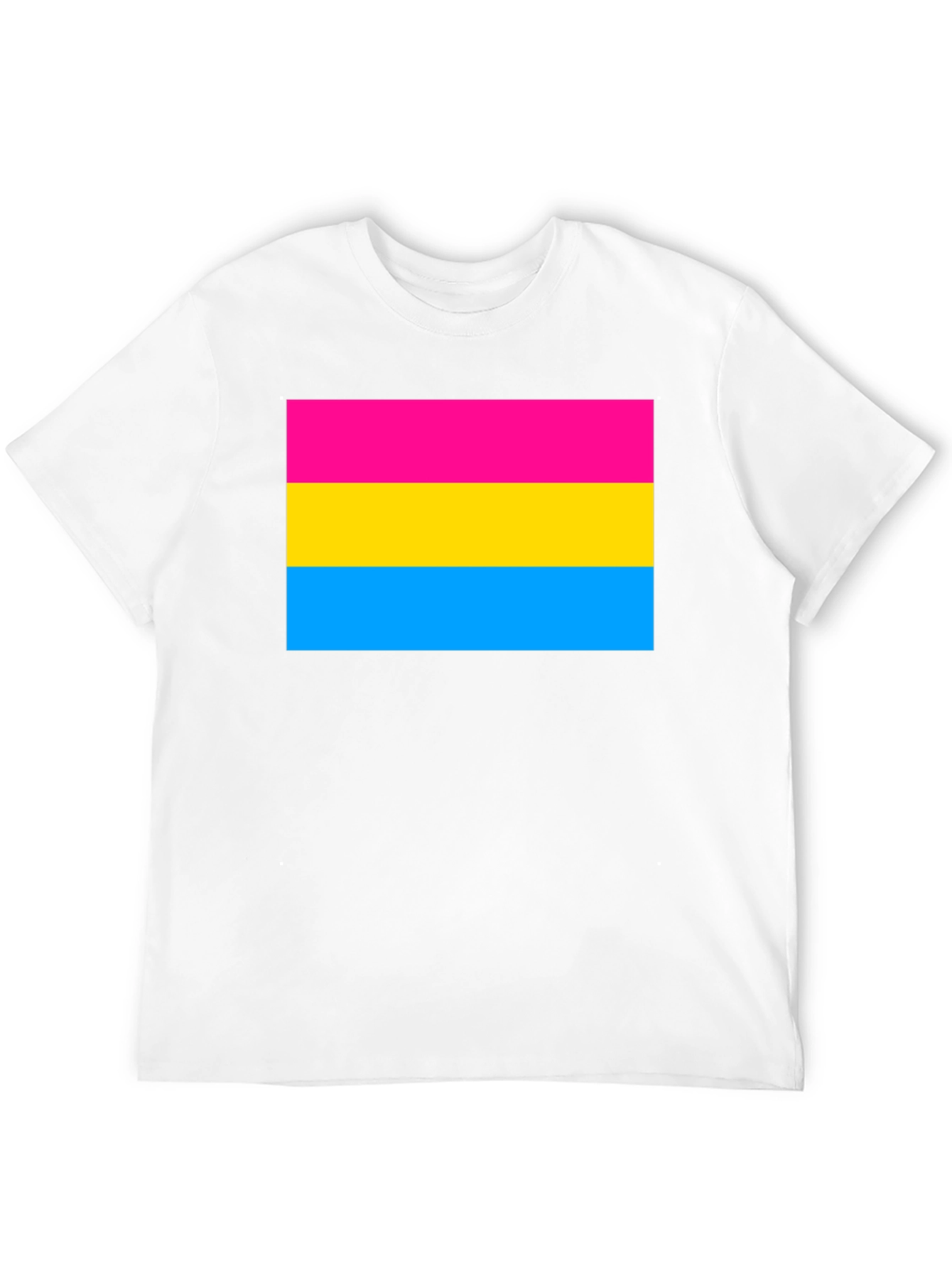 Black Pansexual Pride Flag T-Shirt view 12