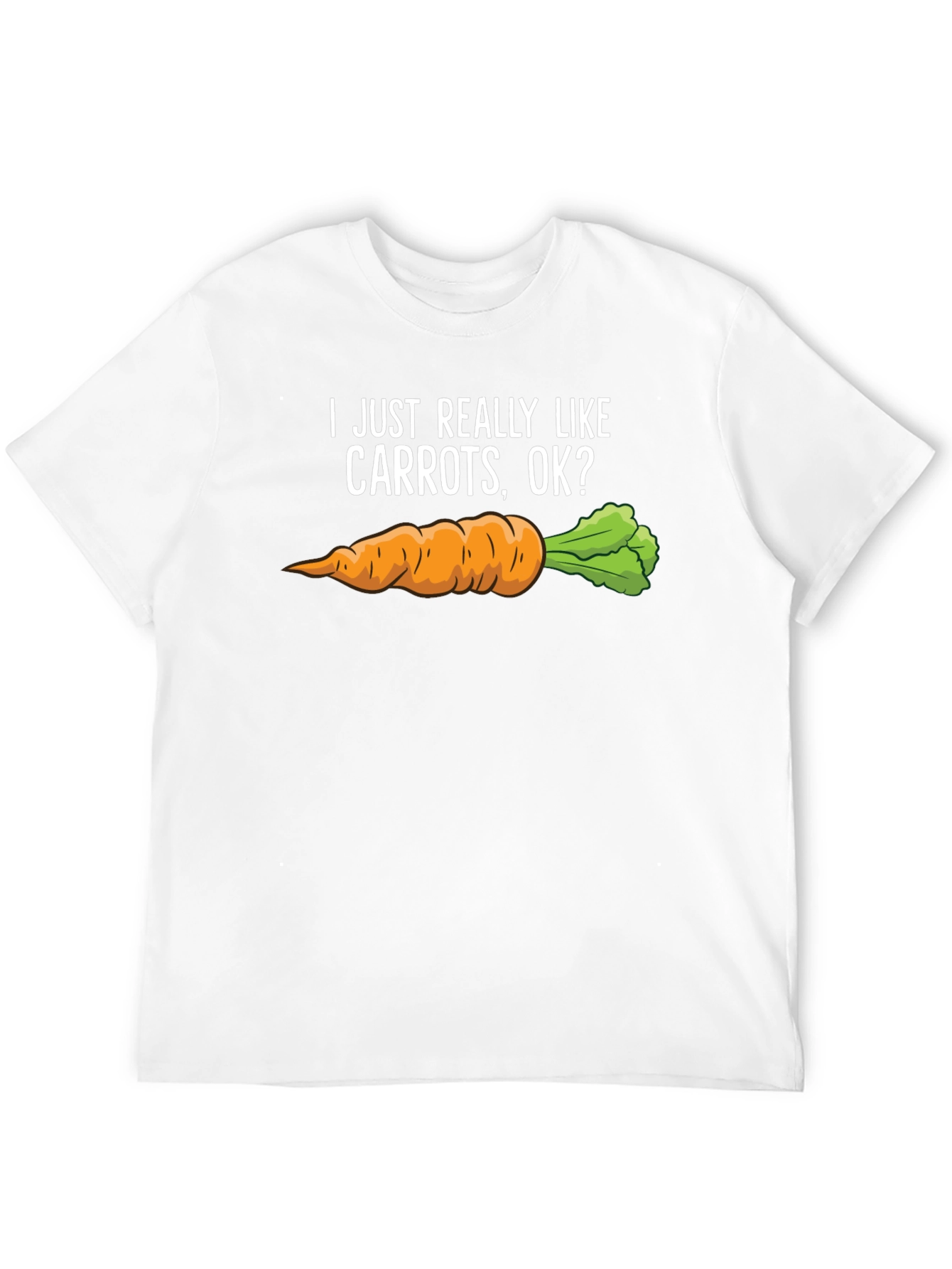 Black Carrot Lover T-Shirt - I Just Really Like Carrots OK? view 12