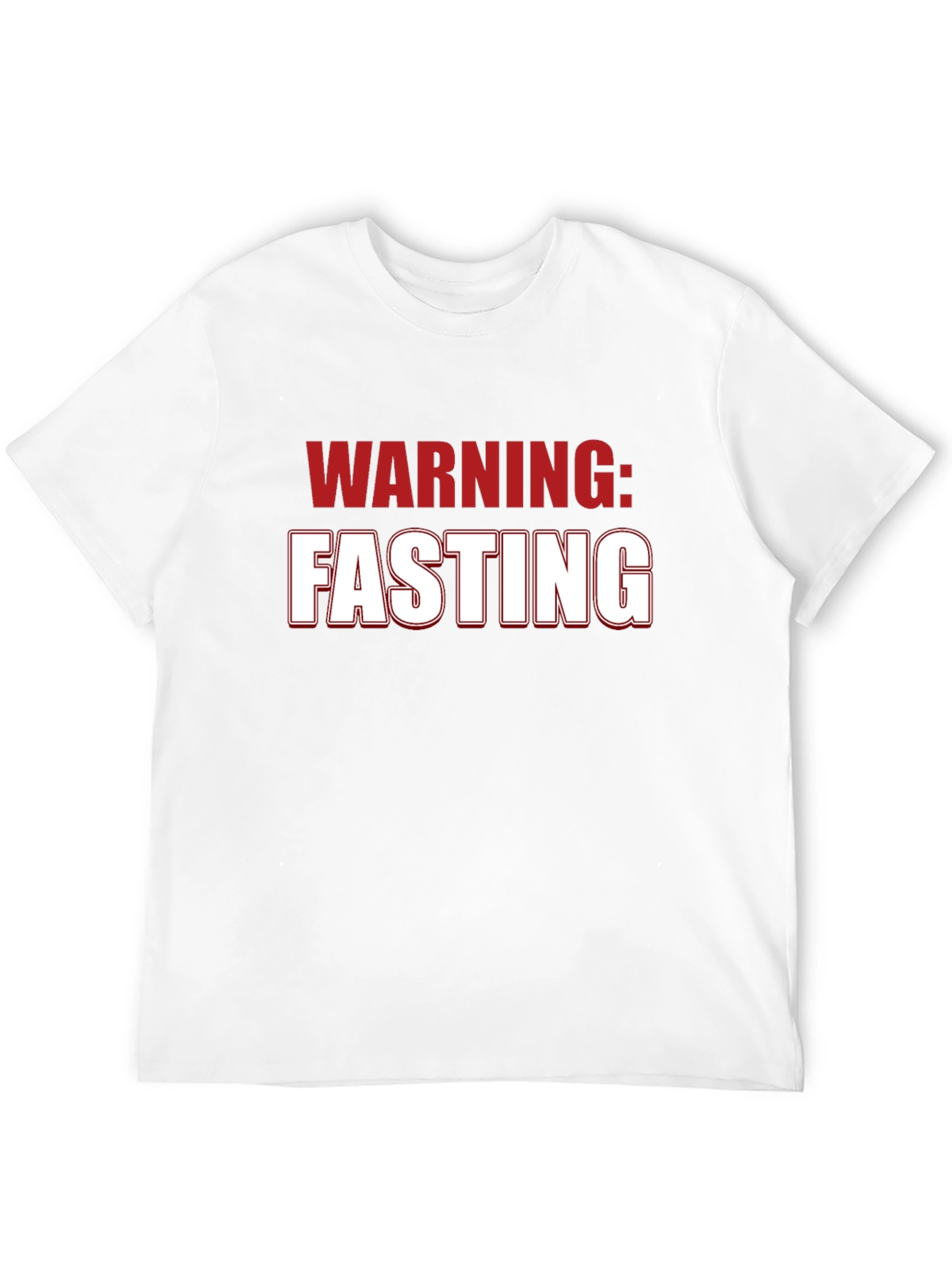 Black Warning: Fasting T-Shirt - Humorous Novelty Tee view 12