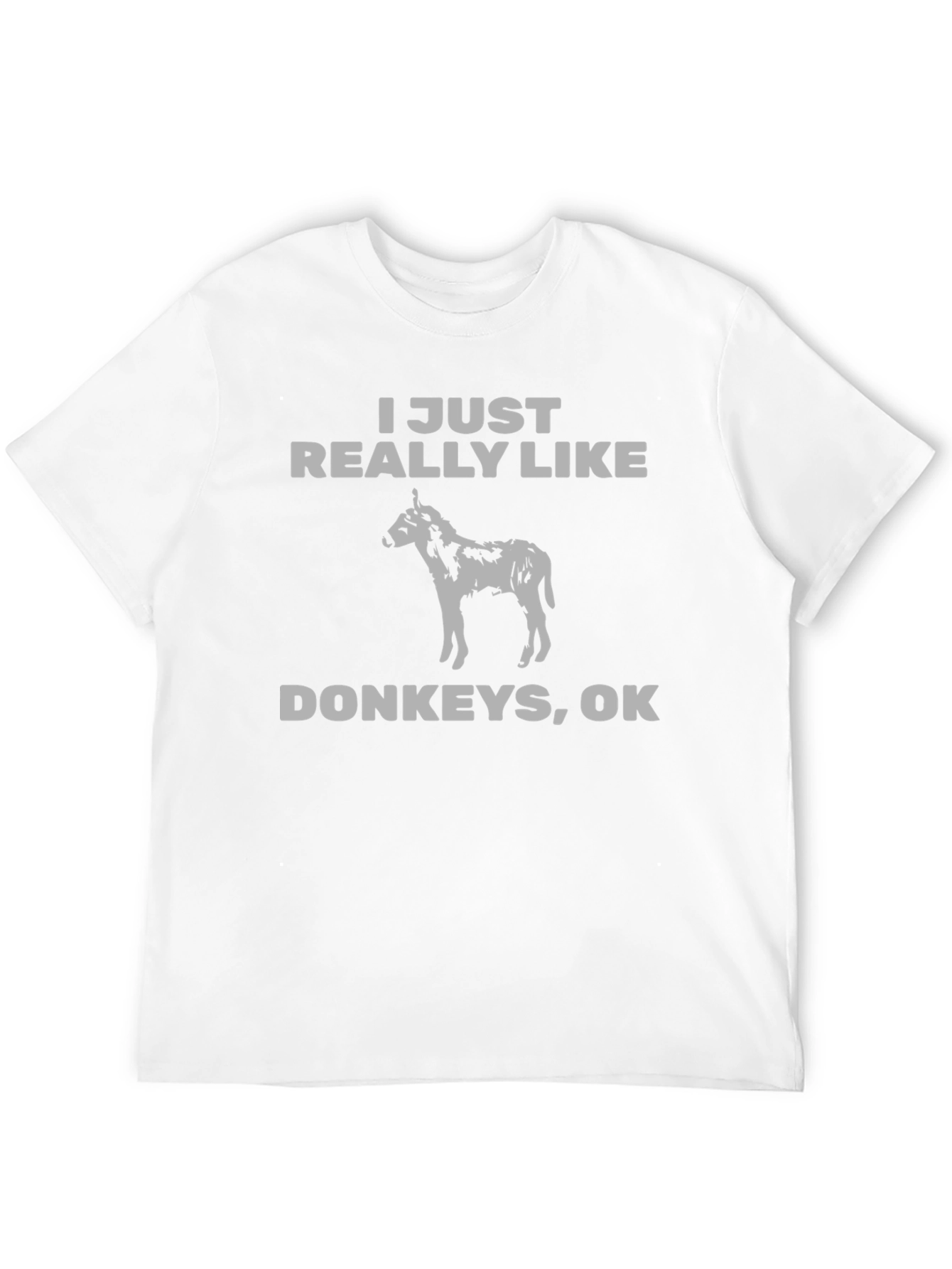 Black I Just Really Like Donkeys Graphic Tee view 12