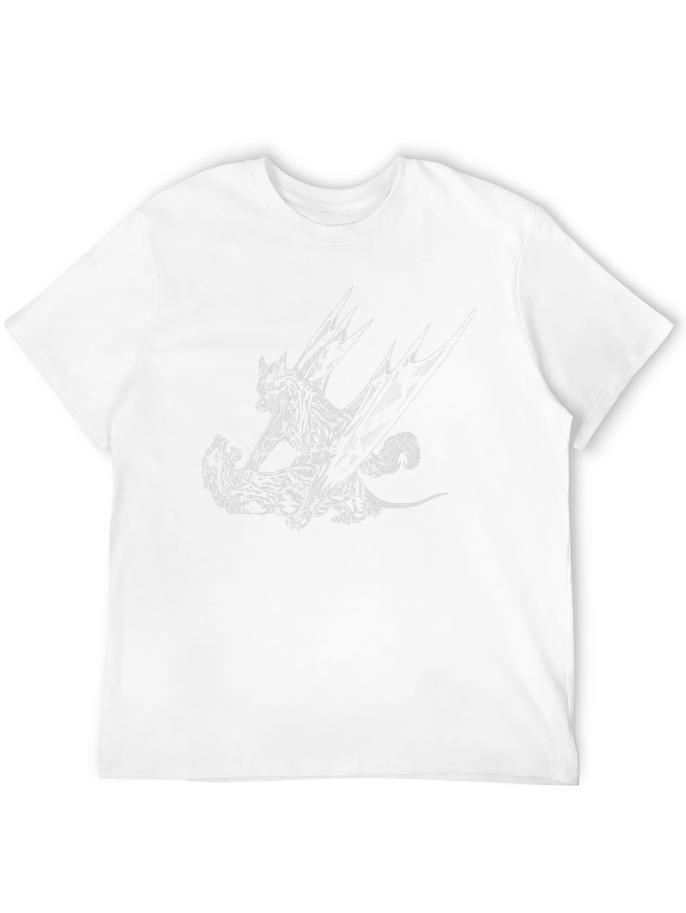 Black Wolf Graphic Tee - Men's Black T-Shirt view 12