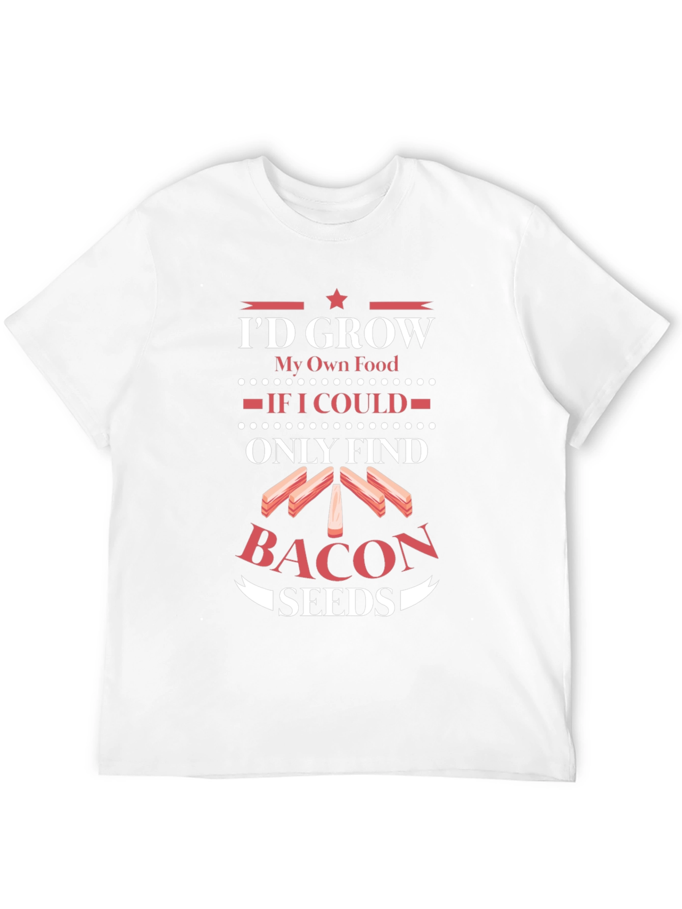 Black Funny "Bacon Seeds" Graphic Tee view 12